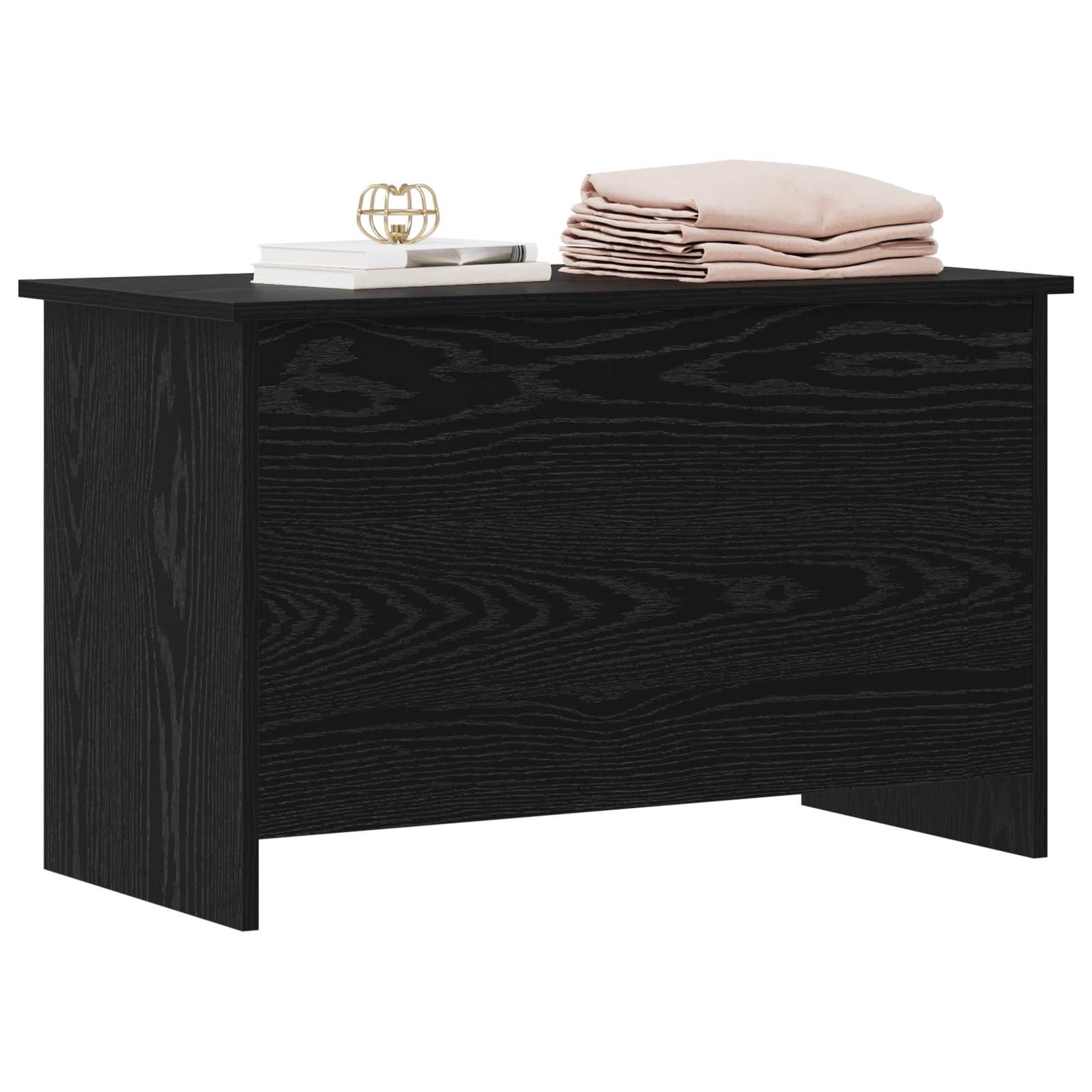 Coffre de rangement avec stockage Chêne noir 80 x 40 x 50 cm