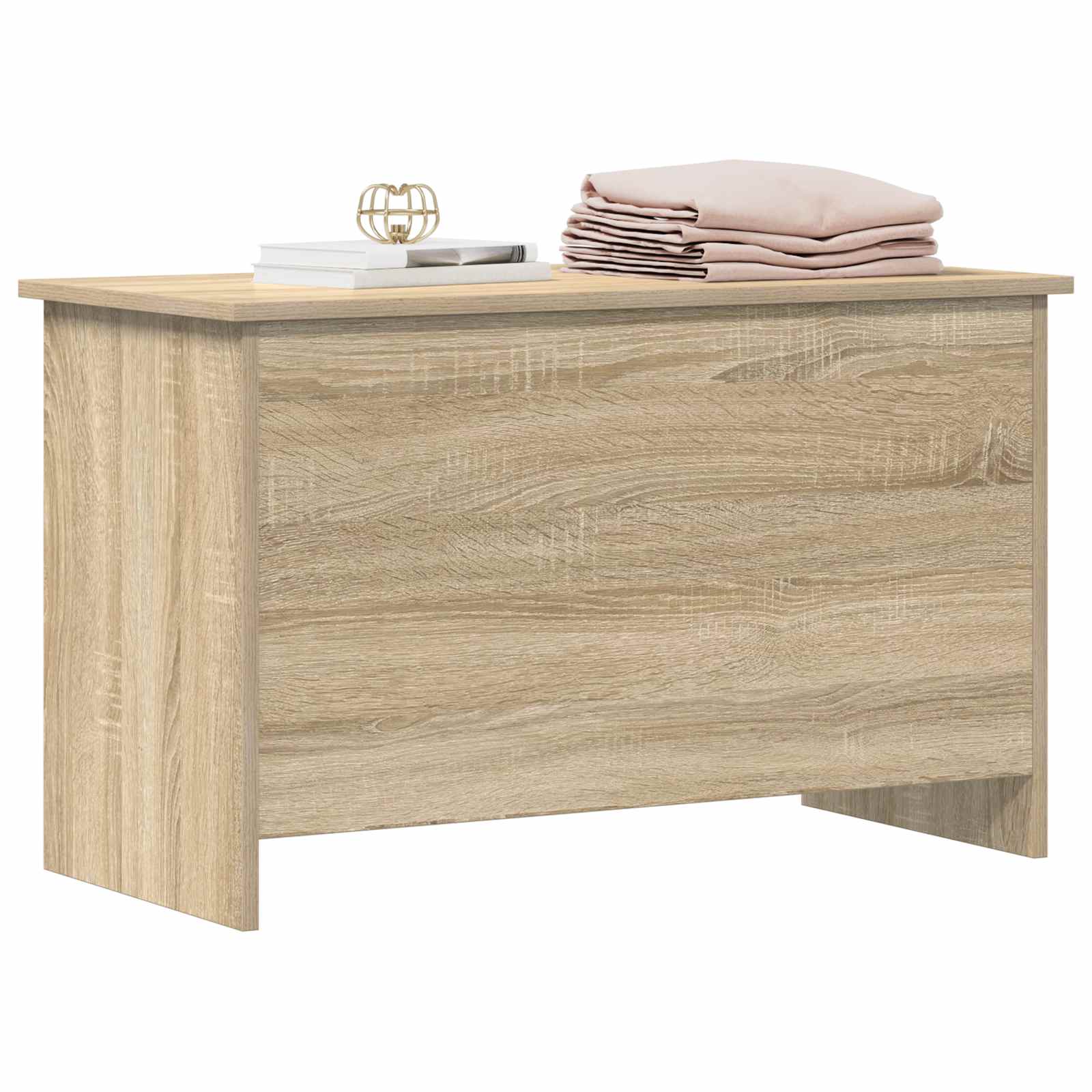 Coffre de rangement avec stockage Chêne Sonoma 80 x 40 x 50 cm