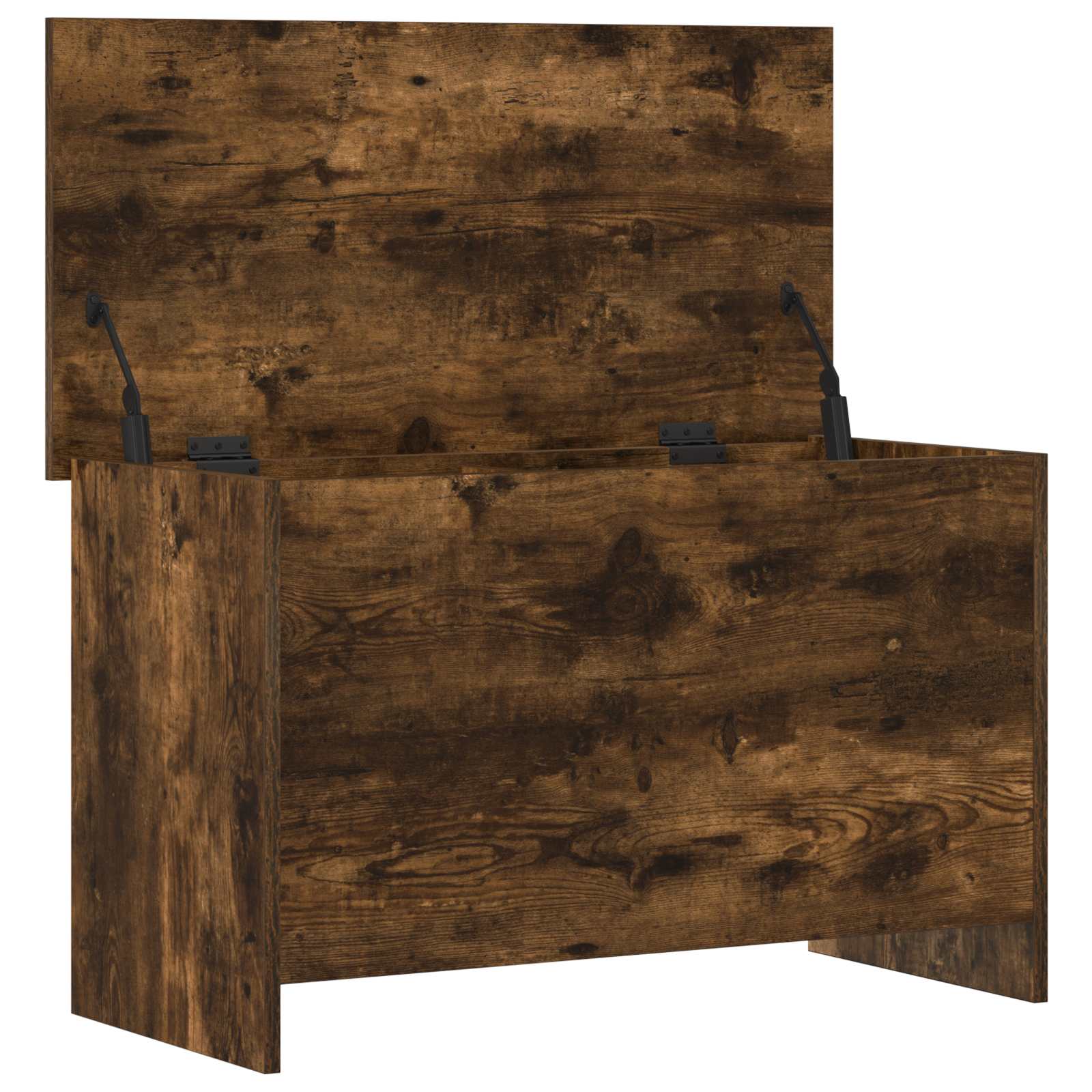 Coffre de rangement avec stockage Chêne fumé 80 x 40 x 50 cm