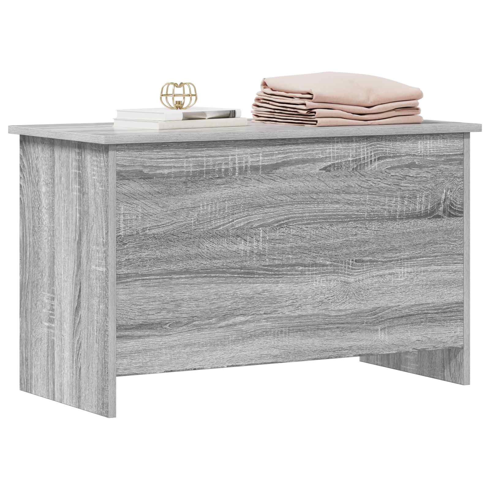 Coffre de rangement avec stockage Sonoma gris 80 x 40 x 50 cm