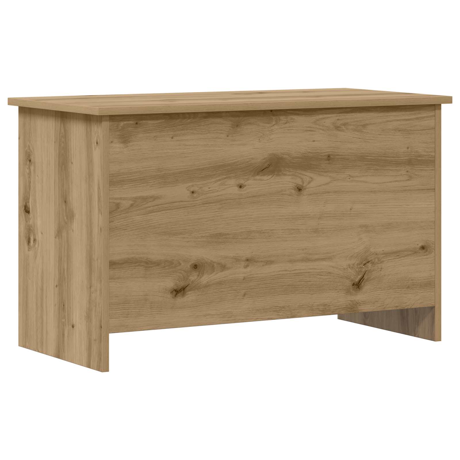 Coffre de rangement Chêne artisanal 80 x 40 x 50 cm