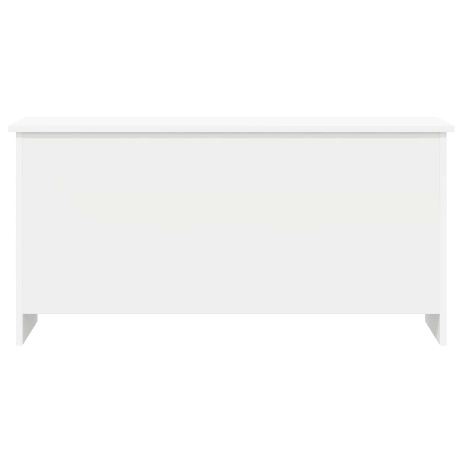 Coffre de rangement Blanc 100 x 40 x 50 cm Bois d'ingénierie