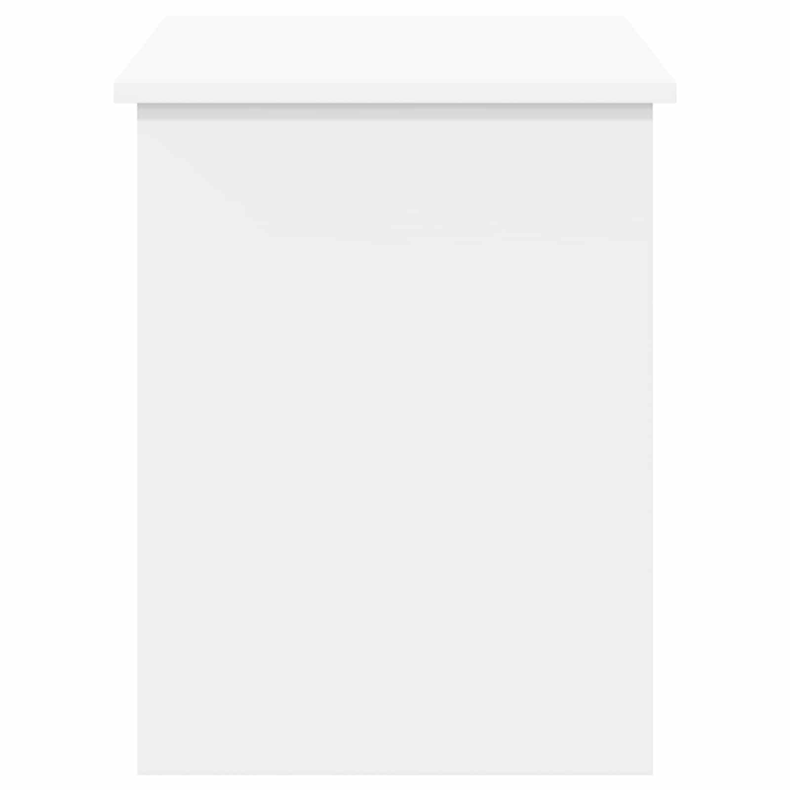 Coffre de rangement Blanc 100 x 40 x 50 cm Bois d'ingénierie