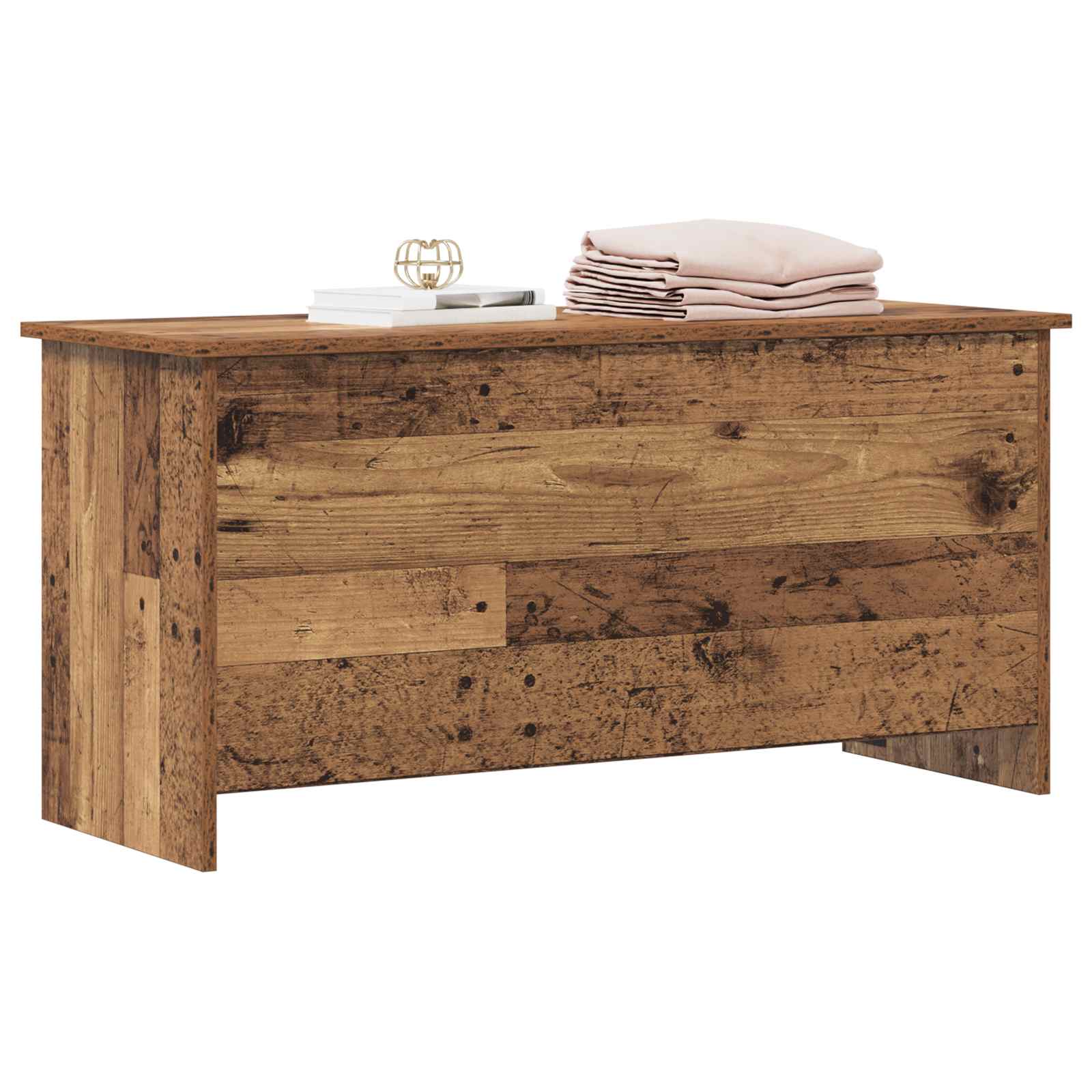 Coffre de rangement avec stockage Bois ancien 100 x 40 x 50 cm