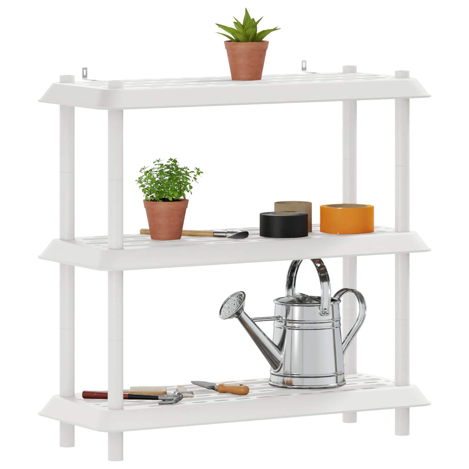 Unité de rangement 3 niveaux 100 x 40 x 96 cm PP Blanc - XIOS