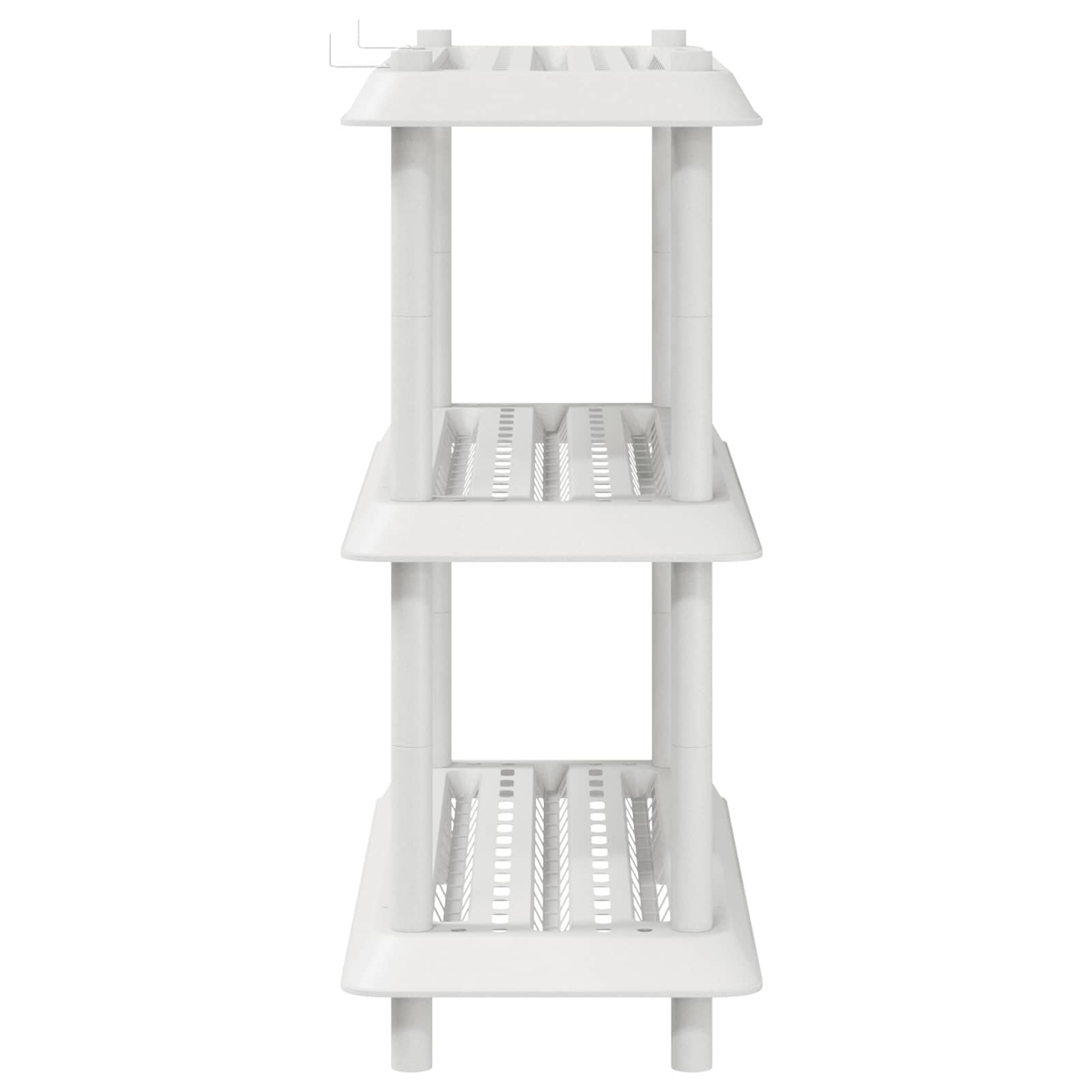 Unité de rangement 3 niveaux 100 x 40 x 96 cm PP Blanc - XIOS
