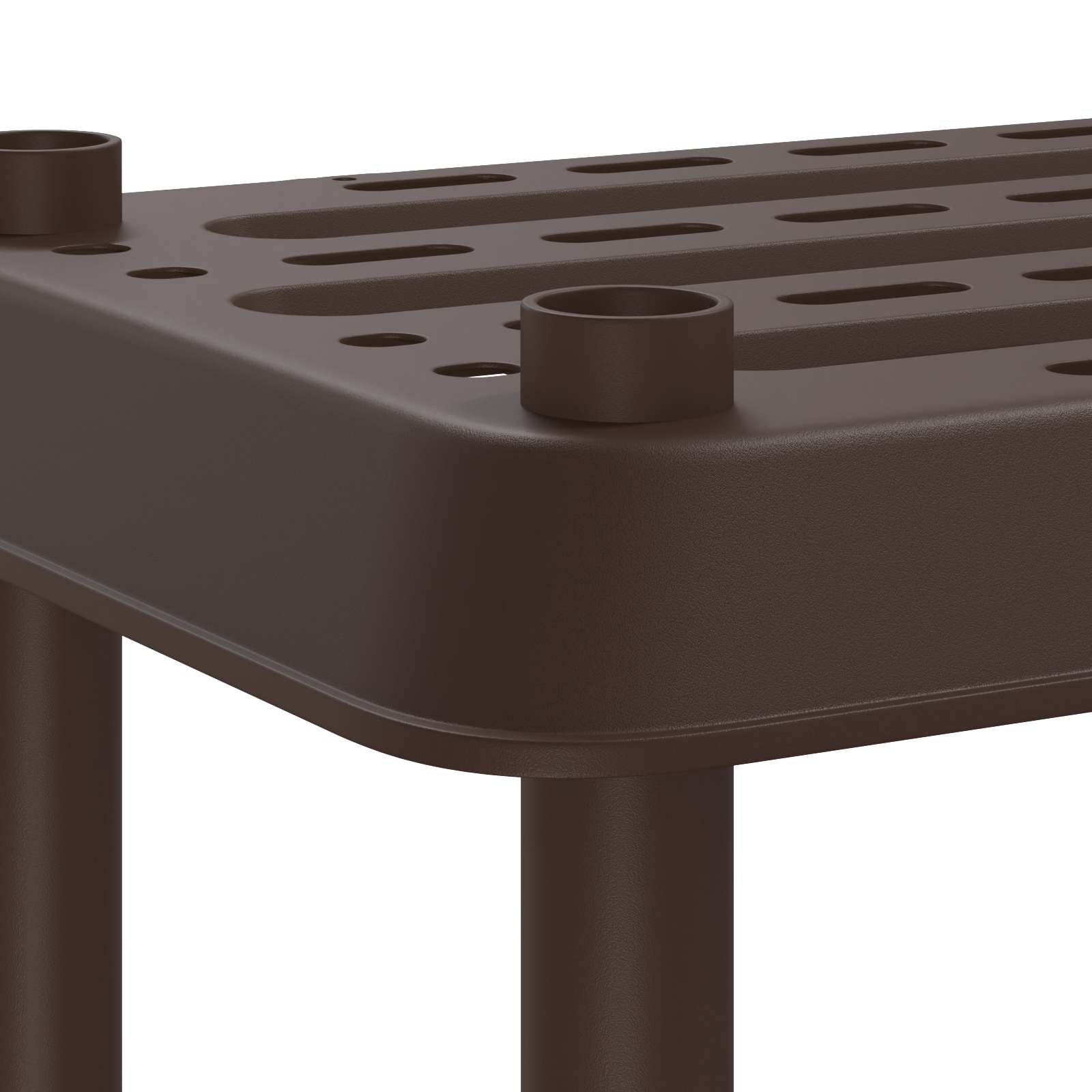 Unité de rangement 4 niveaux 100 x 40 x 136,5 cm PP Marron - XIOS