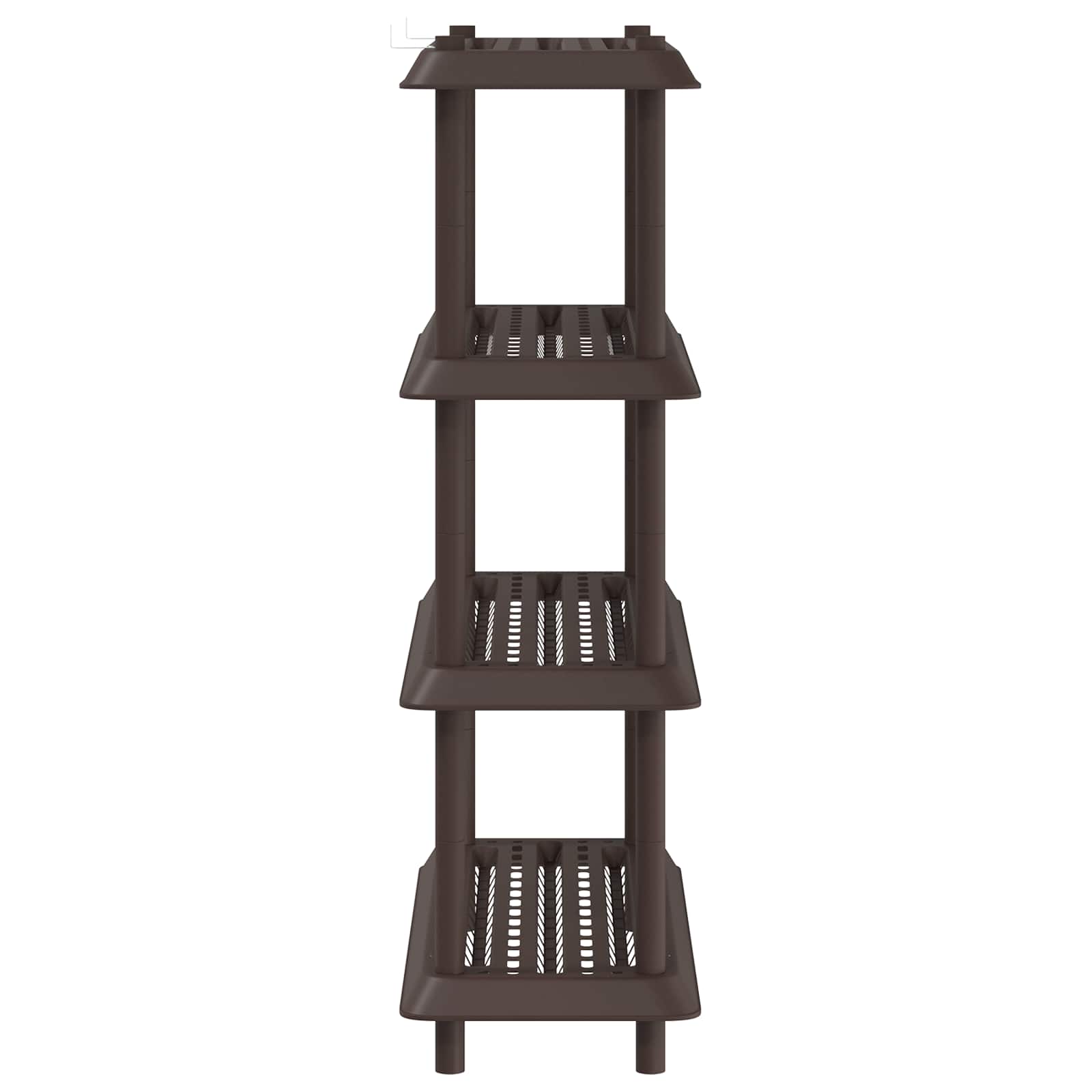 Unité de rangement 4 niveaux 100 x 40 x 136,5 cm PP Marron - XIOS