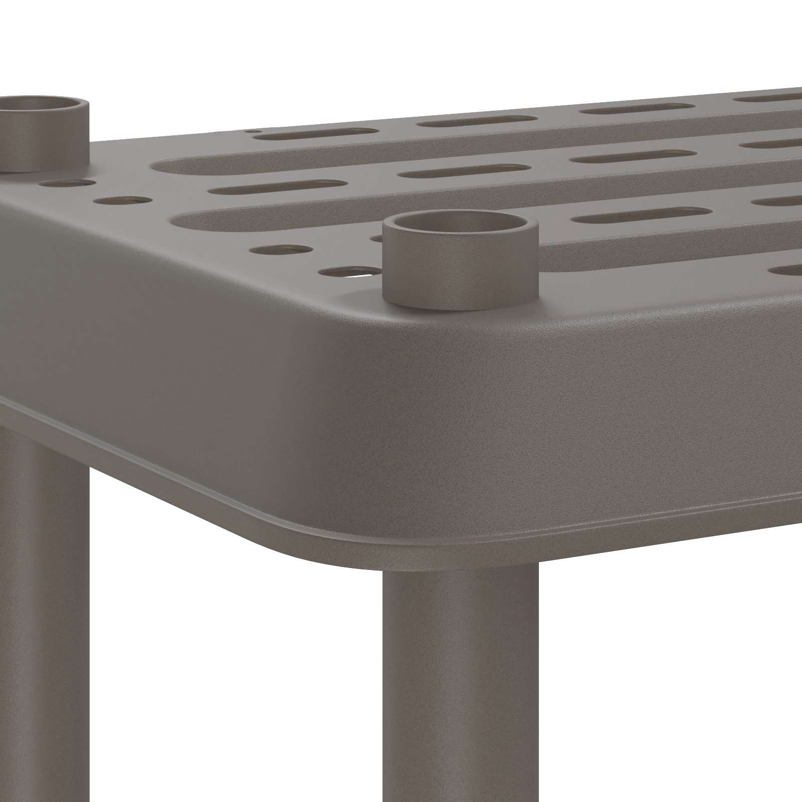 Unité de rangement 4 niveaux 100 x 40 x 136,5 cm PP Gris clair - XIOS