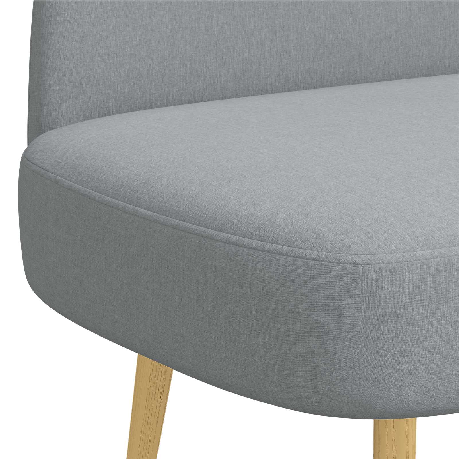 Banc rembourré avec dossier Gris clair 110 x 60 x 76 cm - XIOS