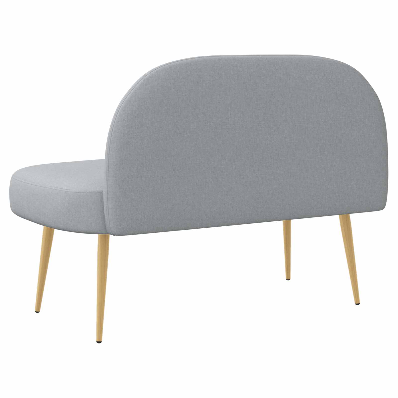 Banc rembourré avec dossier Gris clair 110 x 60 x 76 cm - XIOS