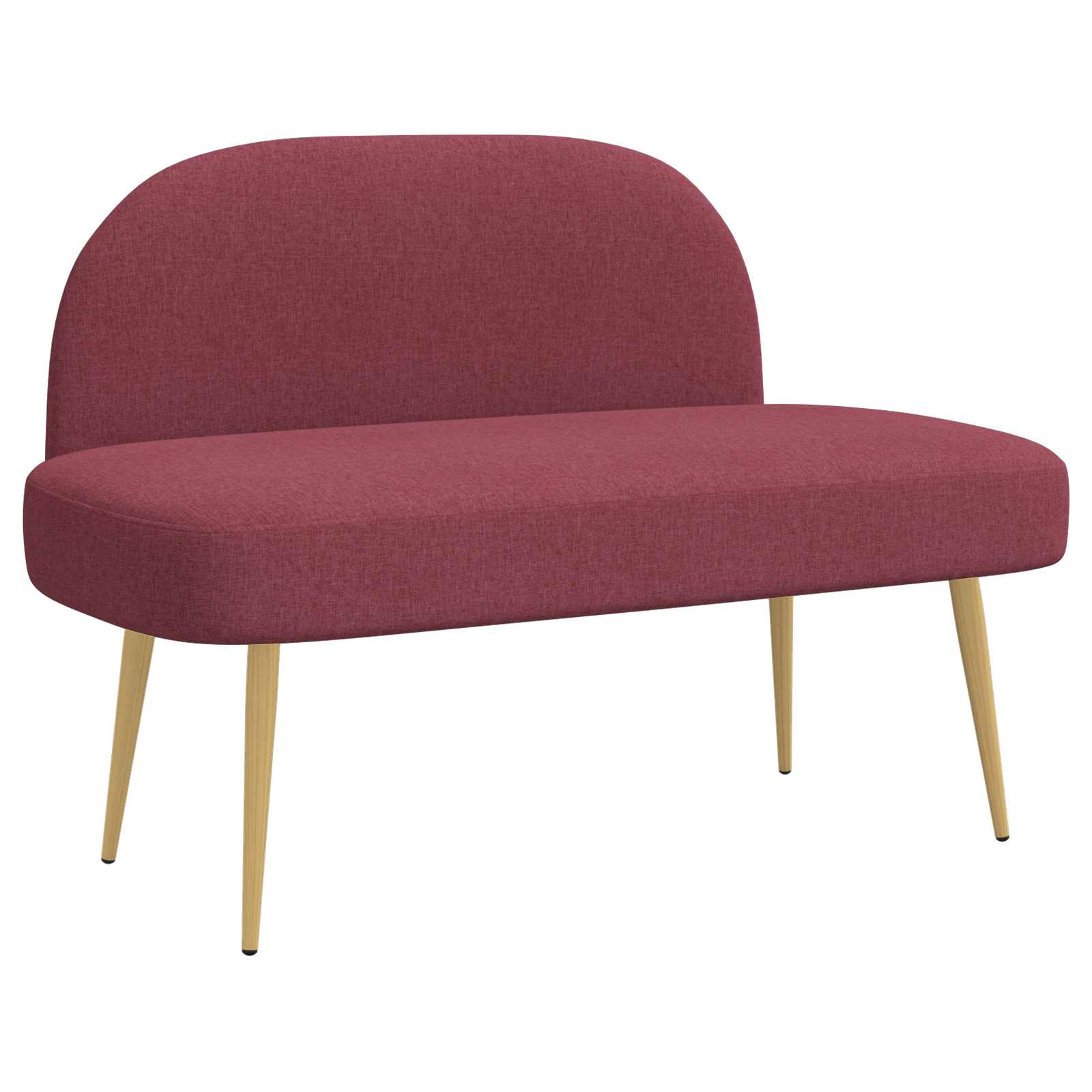 Banc rembourré avec dossier Bordeaux 110 x 60 x 76 cm Polyester - XIOS