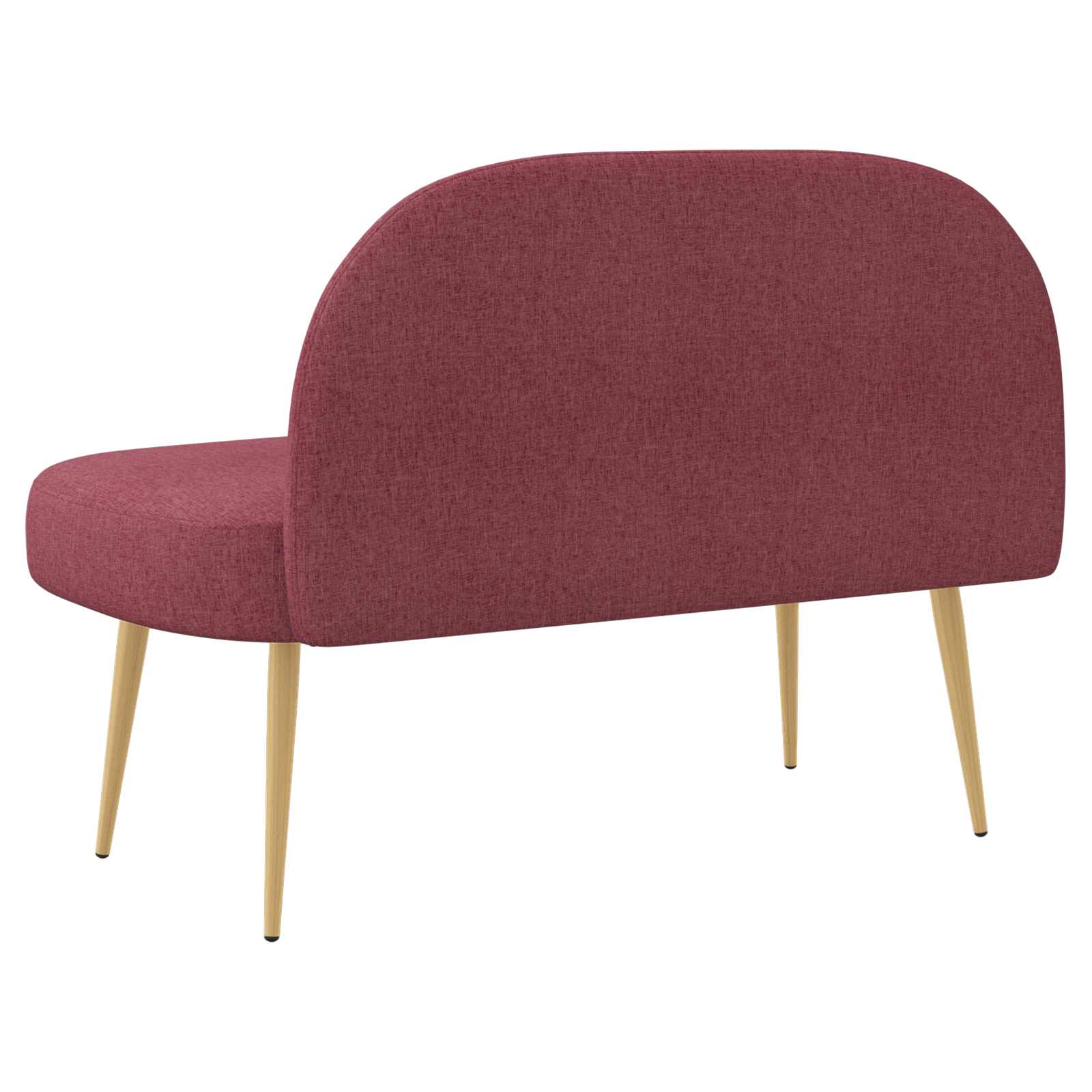 Banc rembourré avec dossier Bordeaux 110 x 60 x 76 cm Polyester - XIOS