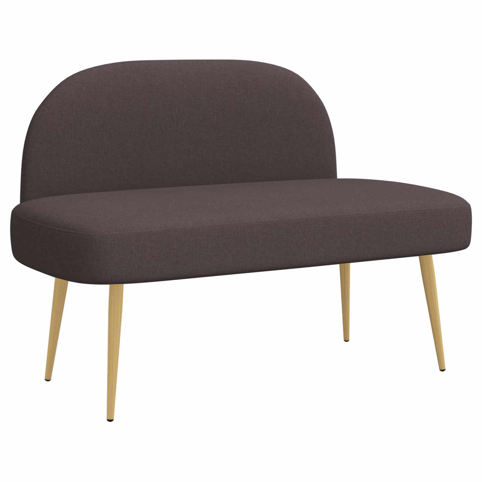 Banc rembourré avec dossier Marron foncé 110 x 60 x 76 cm - XIOS