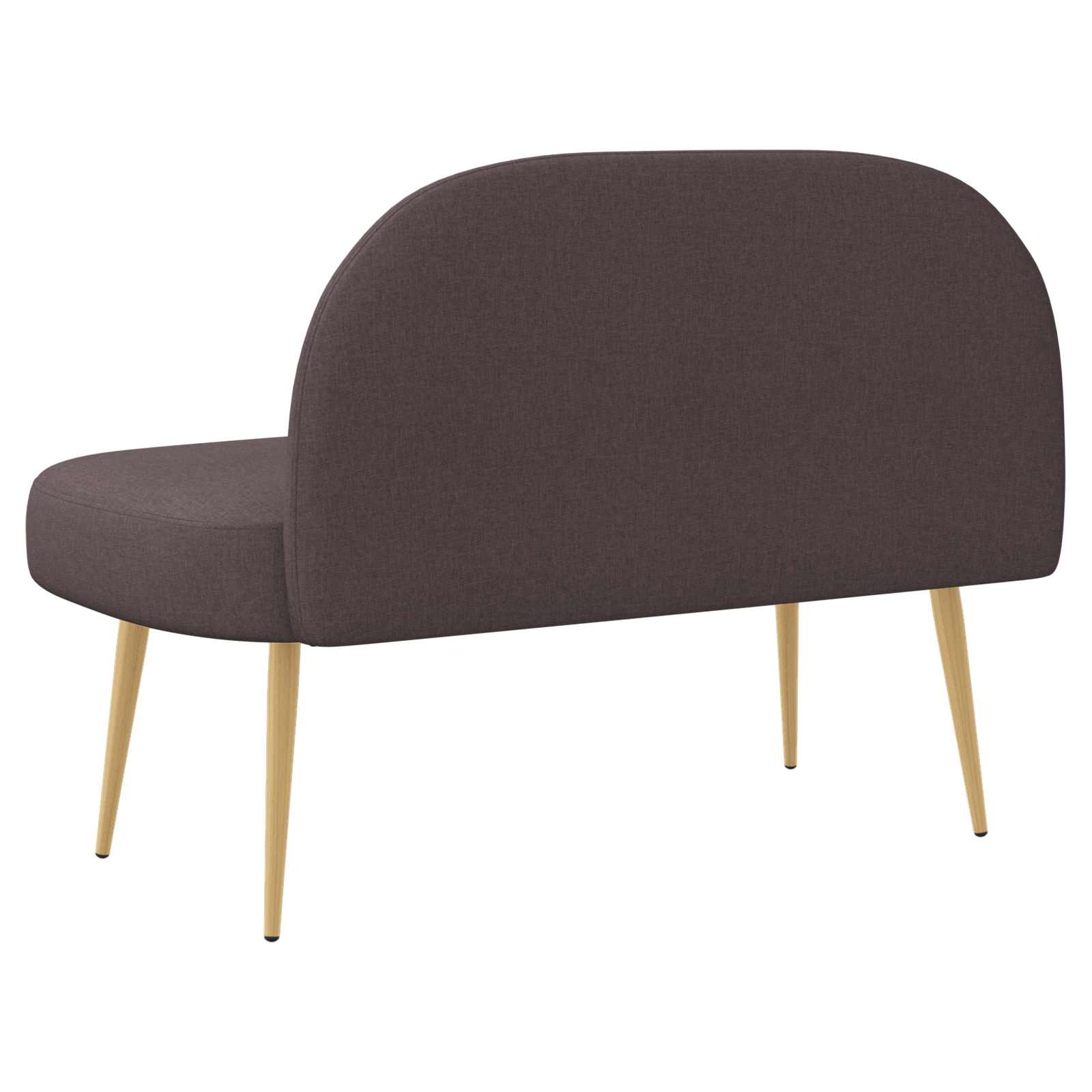 Banc rembourré avec dossier Marron foncé 110 x 60 x 76 cm - XIOS