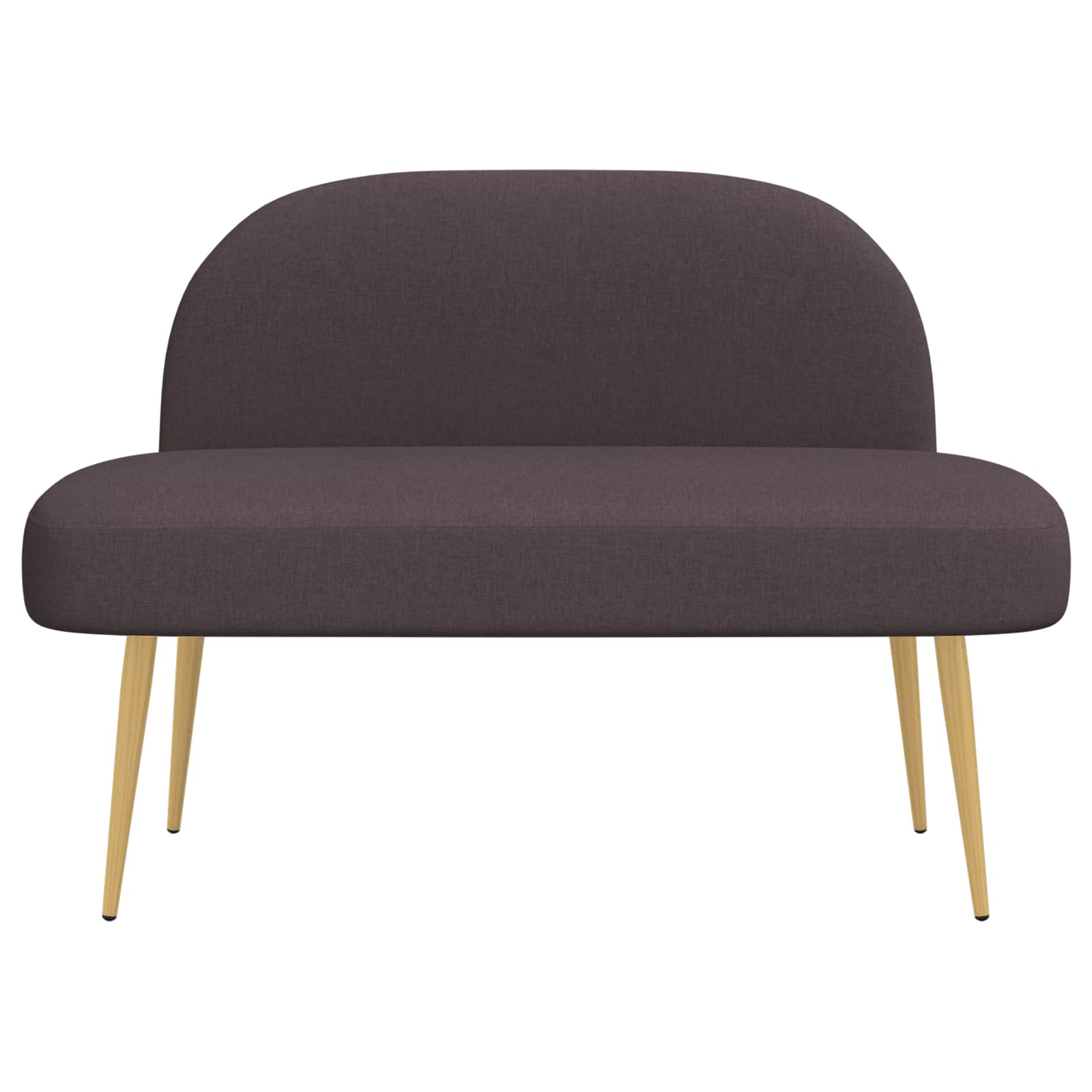 Banc rembourré avec dossier Marron foncé 110 x 60 x 76 cm - XIOS