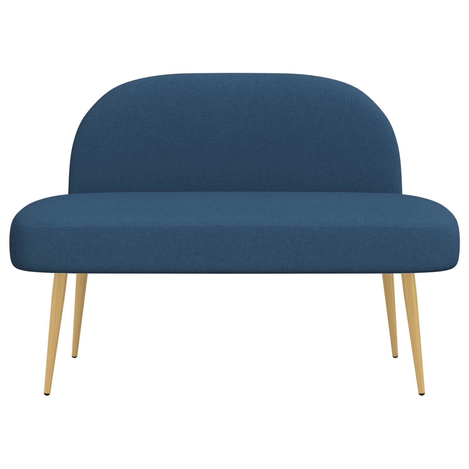 Banc rembourré avec dossier Bleu 110 x 60 x 76 cm Polyester - XIOS