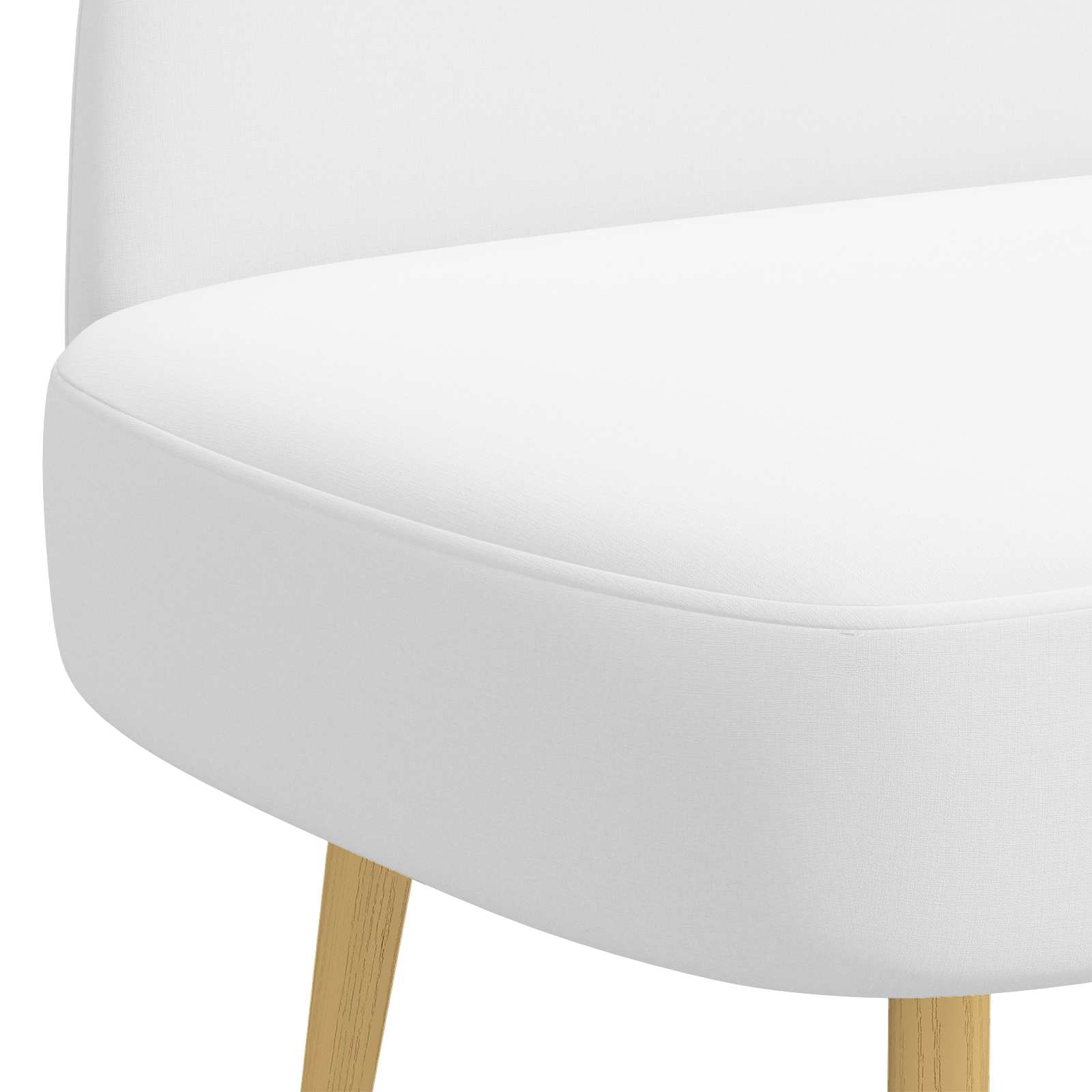 Banc rembourré avec dossier Blanc 110 x 60 x 76 cm Polyester - XIOS