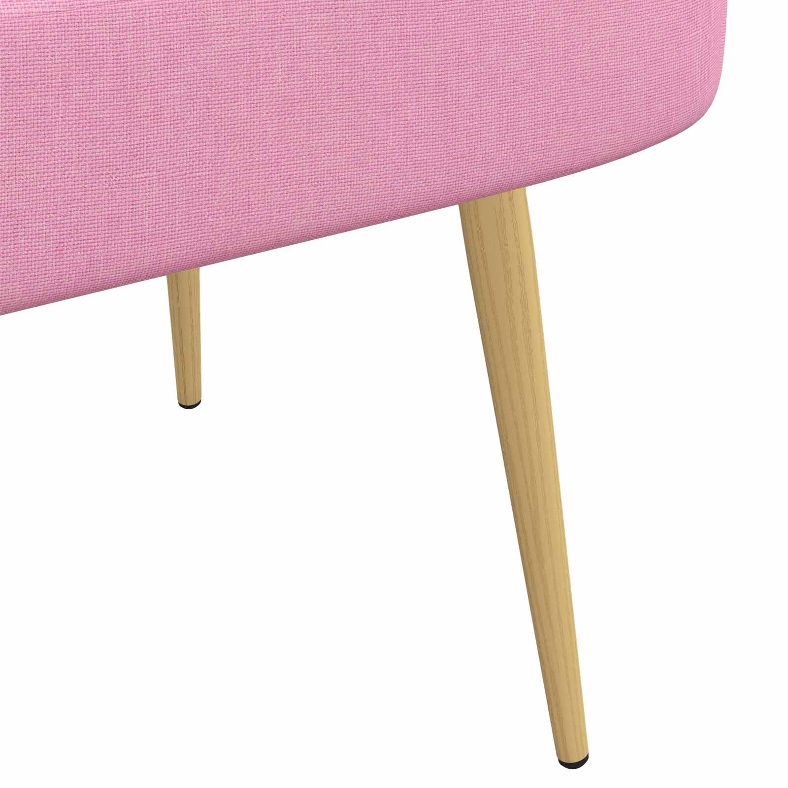 Banc rembourré avec dossier Rose 110 x 60 x 76 cm Polyester - XIOS