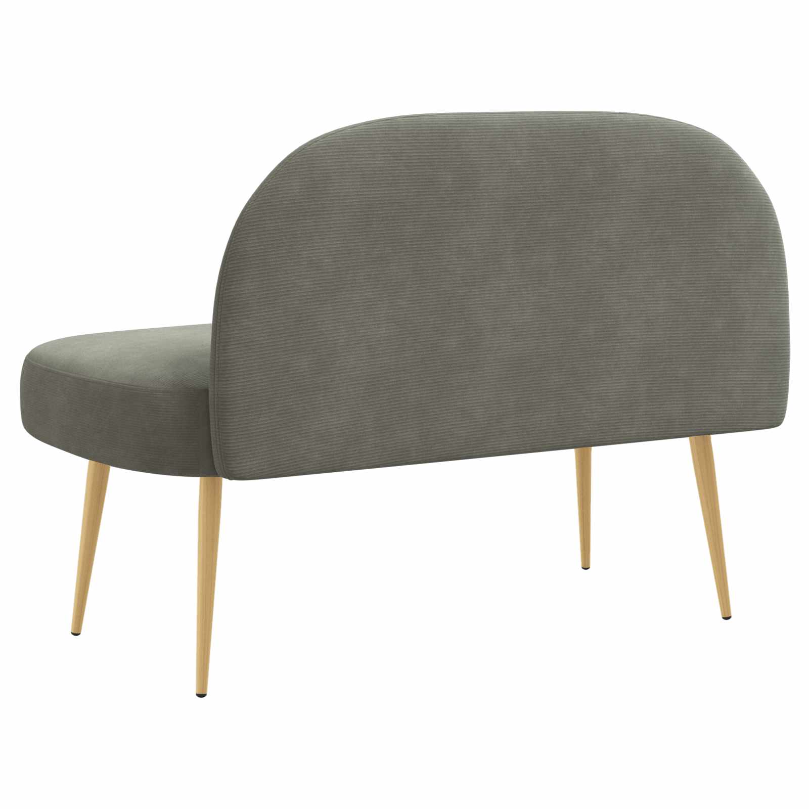 Banc rembourré avec dossier Gris clair 110 x 60 x 76 cm - XIOS