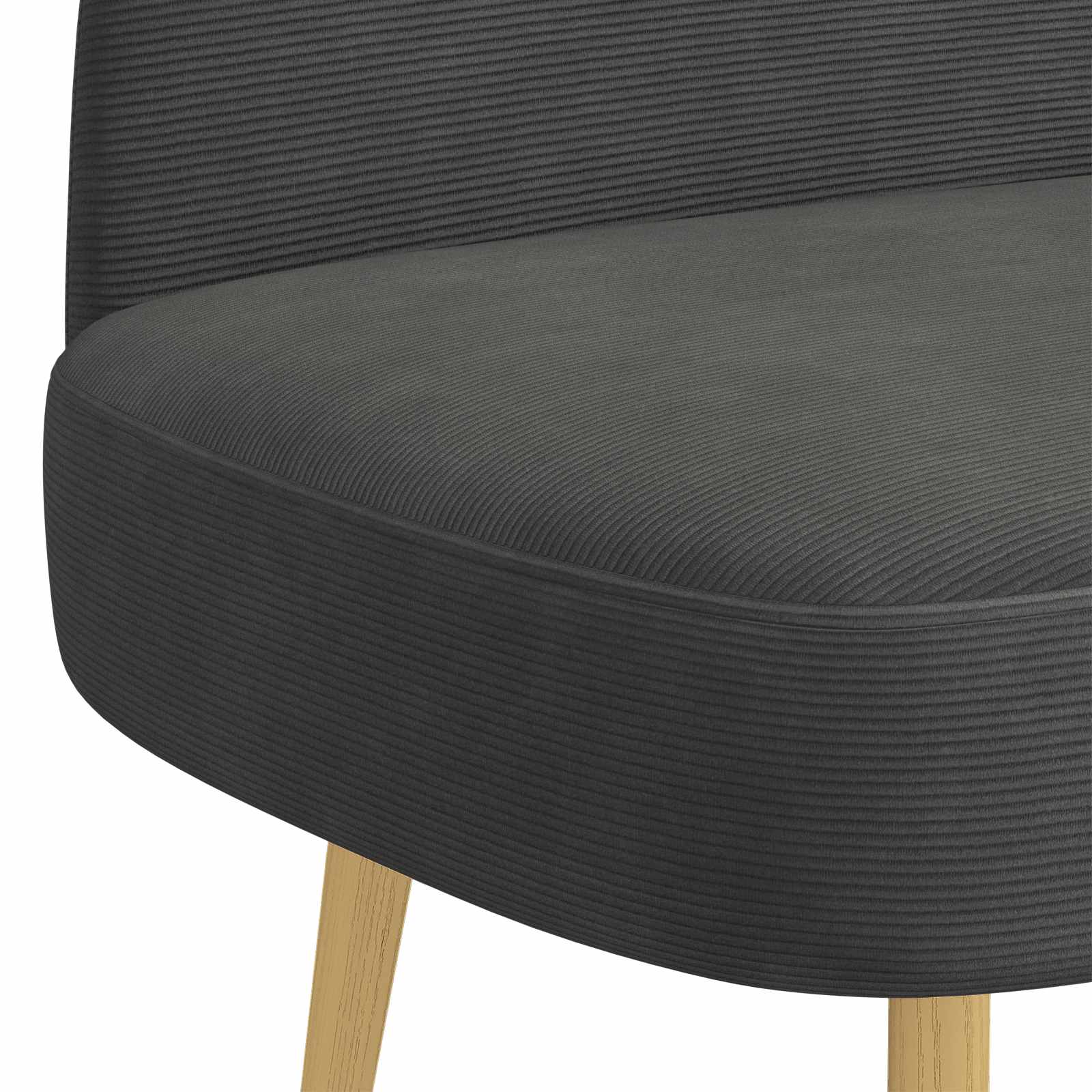 Banc rembourré avec dossier Gris foncé 110 x 60 x 76 cm - XIOS