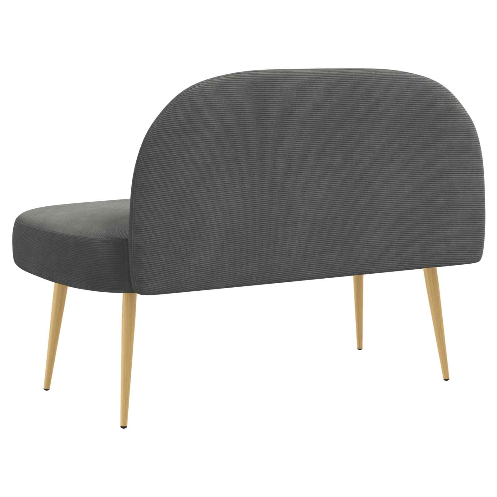 Banc rembourré avec dossier Gris foncé 110 x 60 x 76 cm - XIOS