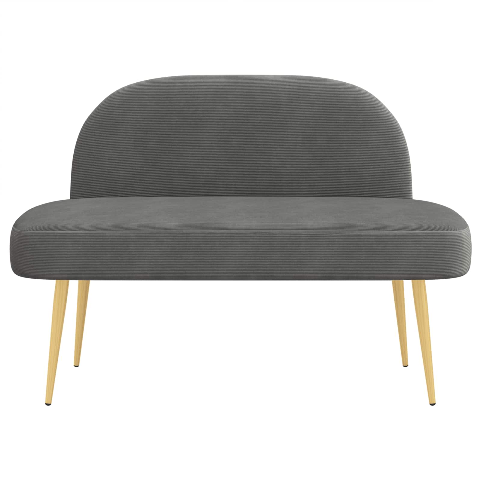 Banc rembourré avec dossier Gris foncé 110 x 60 x 76 cm - XIOS