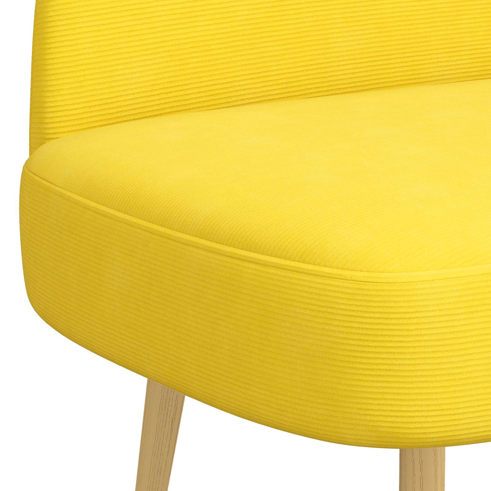 Banc rembourré avec dossier Jaune clair 110 x 60 x 76 cm - XIOS