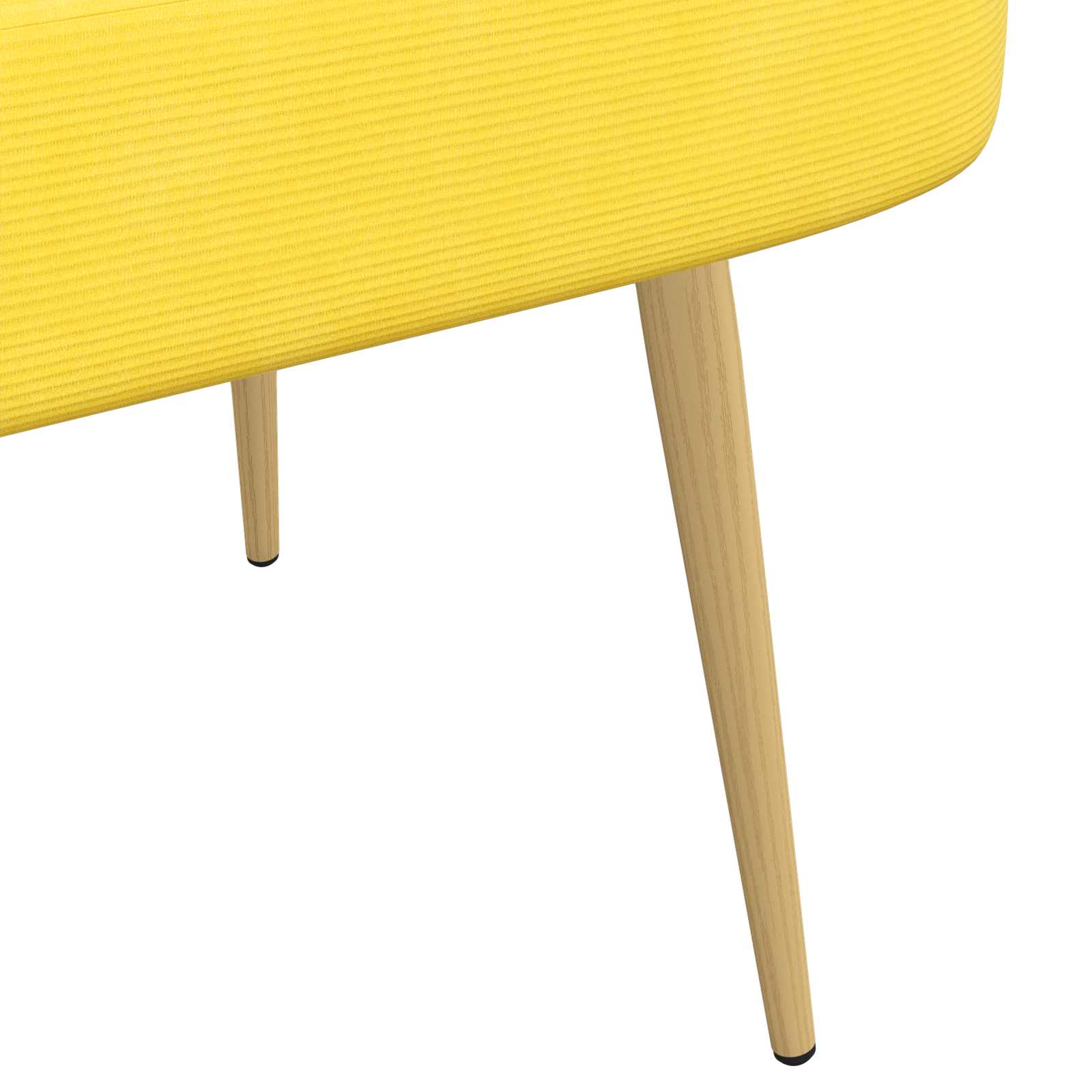 Banc rembourré avec dossier Jaune clair 110 x 60 x 76 cm - XIOS