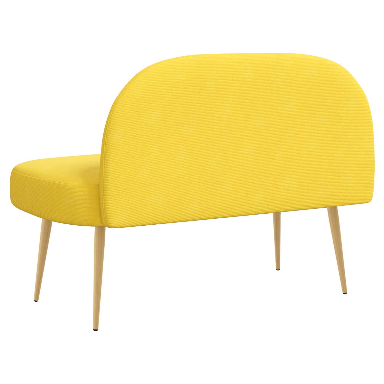 Banc rembourré avec dossier Jaune clair 110 x 60 x 76 cm - XIOS