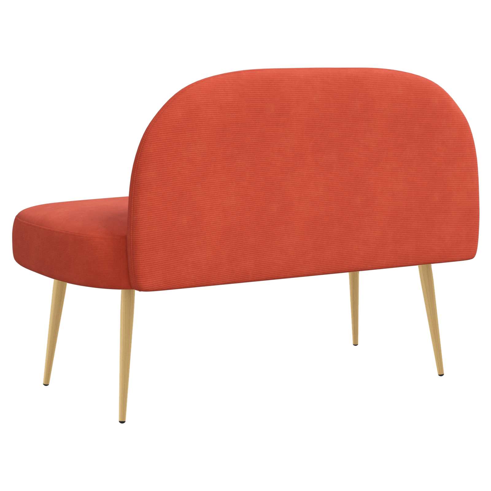 Banc rembourré avec dossier Rouge orange 110 x 60 x 76 cm - XIOS