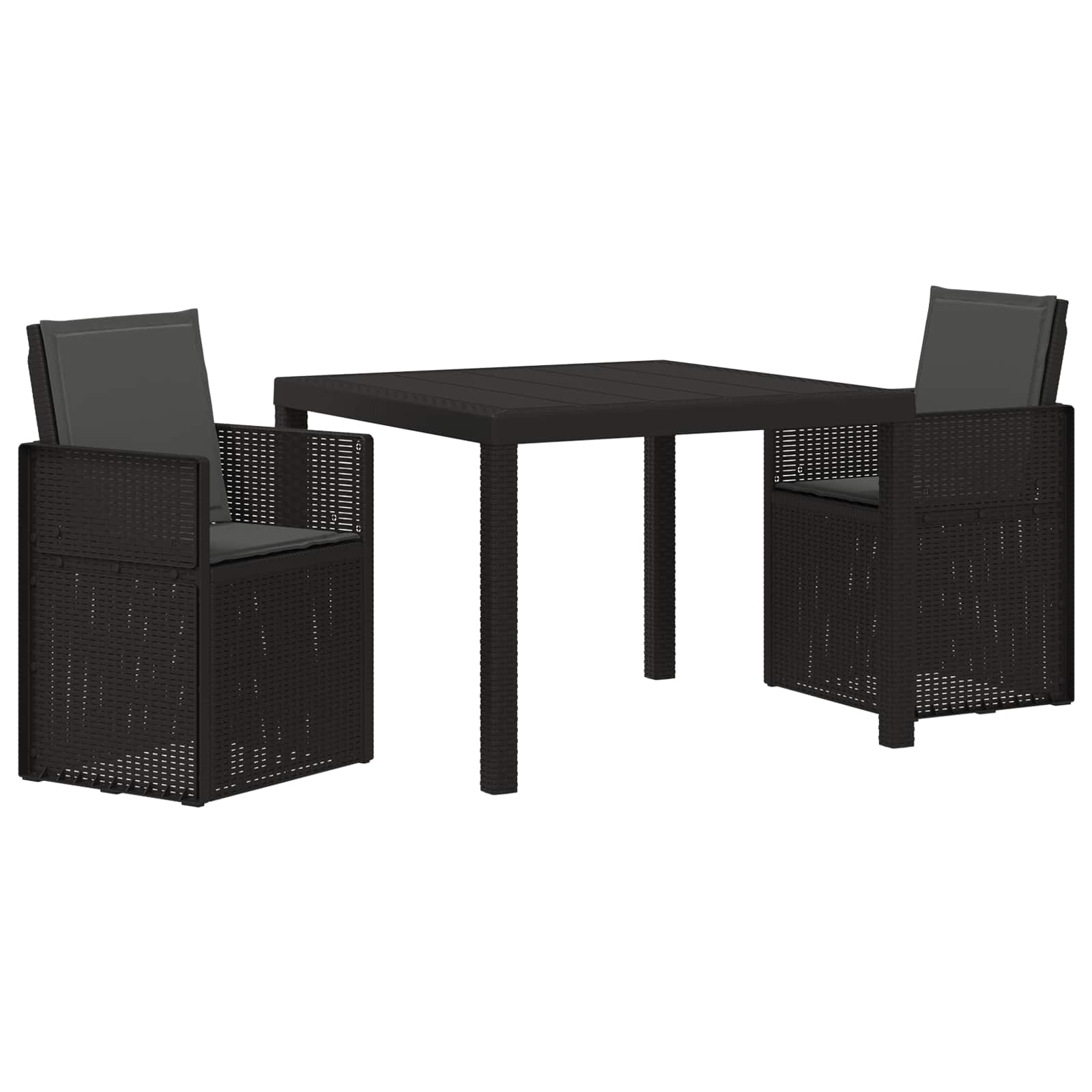 Ensemble de salle à manger pour jardin 3 pcs Anthracite PP - XIOS
