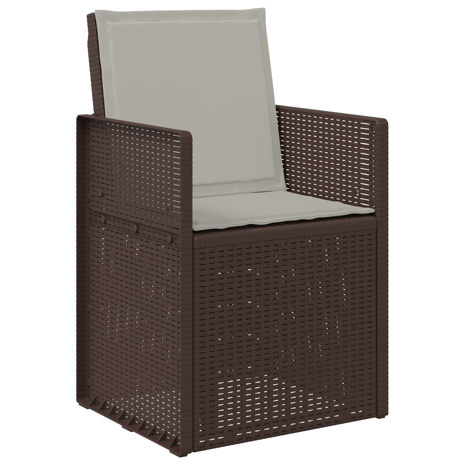 Ensemble de salle à manger pour jardin avec coussin 3 pcs PP