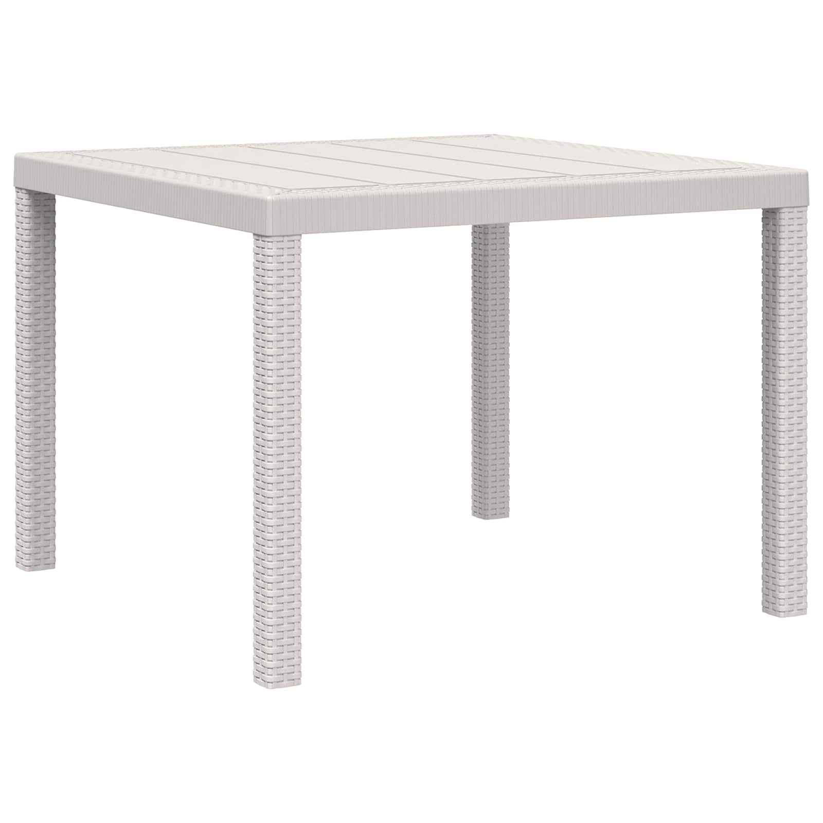 Ensemble de salle à manger pour jardin 3 pc Blanc et crème PP - XIOS