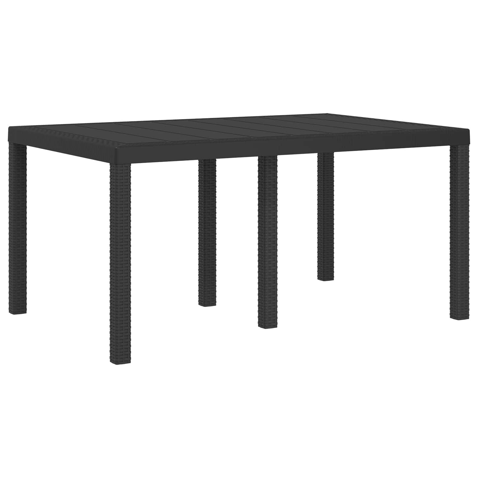 Ensemble de salle à manger pour jardin avec coussin 5 pcs PP