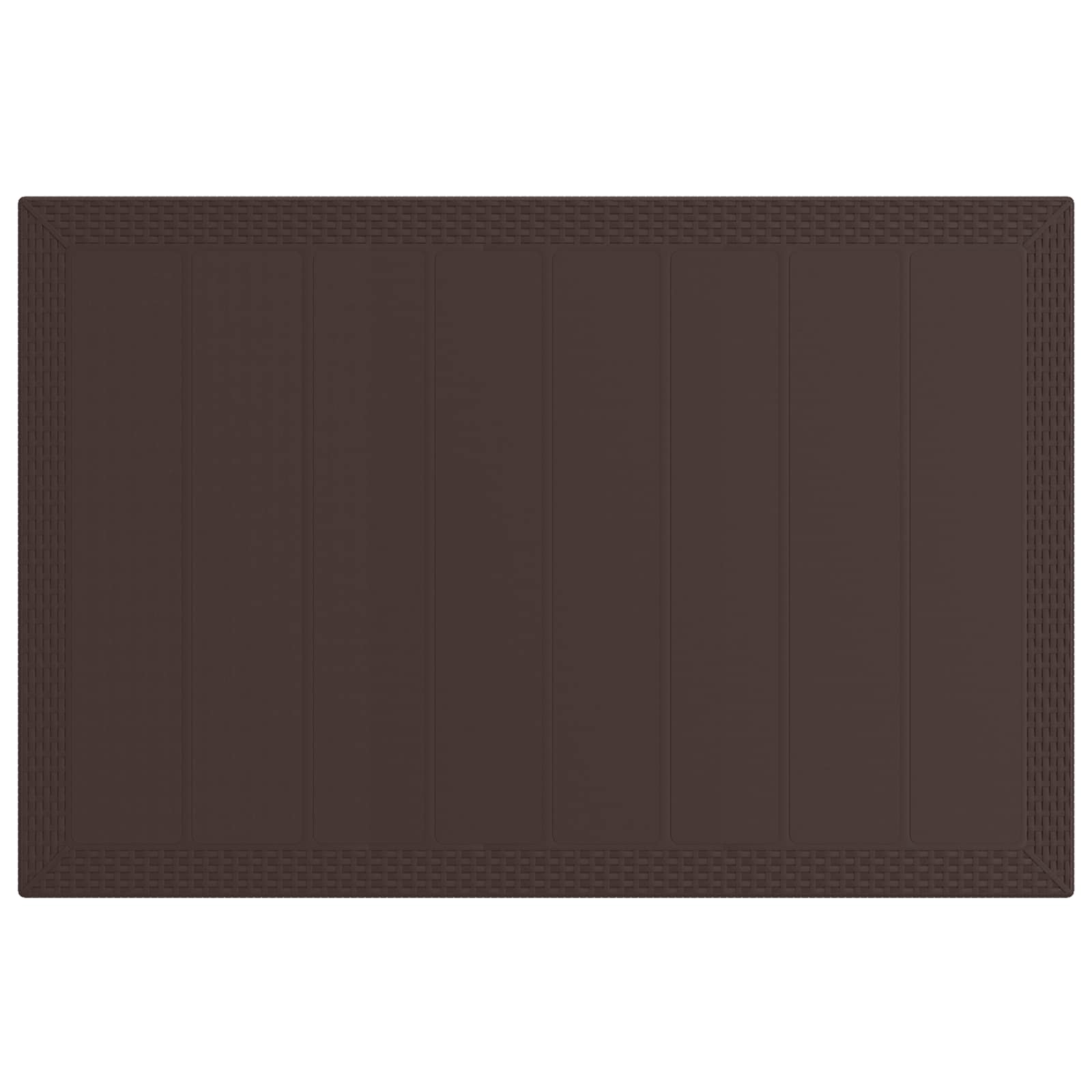 Ensemble de salle à manger pour jardin 5 pcs Marron et crème PP - XIOS