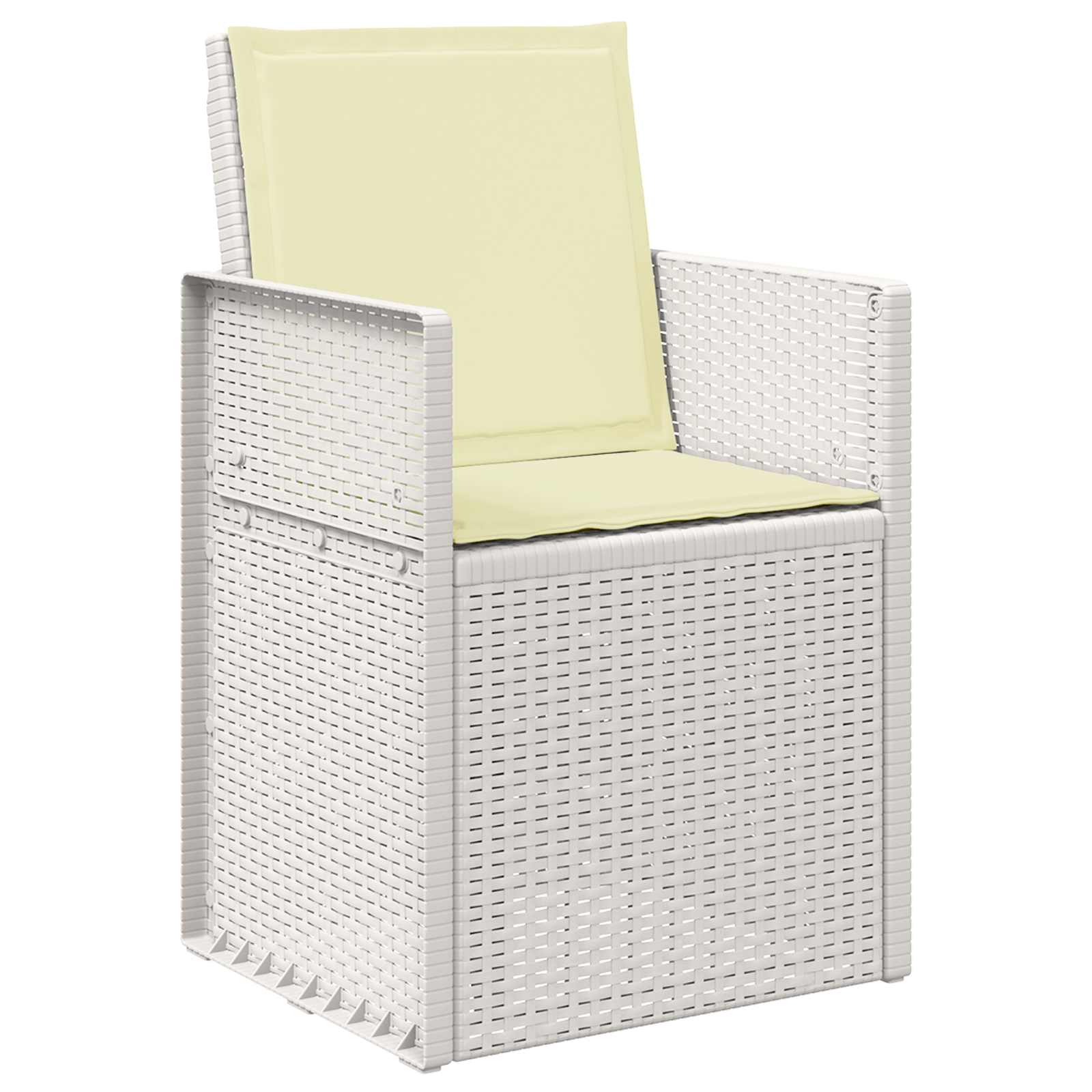 Ensemble de salle à manger pour jardin 7 pcs Blanc et crème PP - XIOS