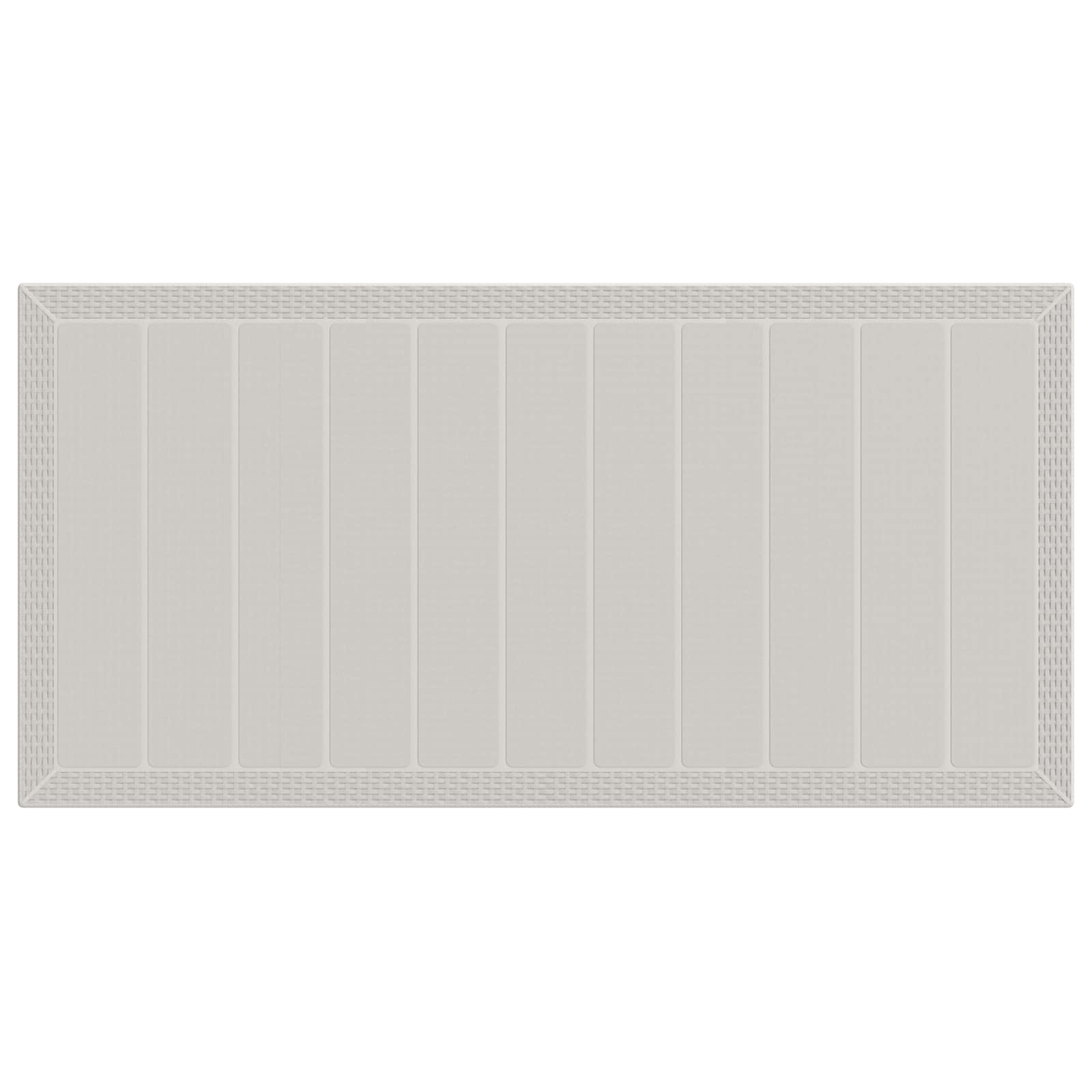 Ensemble de salle à manger pour jardin 7 pcs Blanc et taupe PP - XIOS