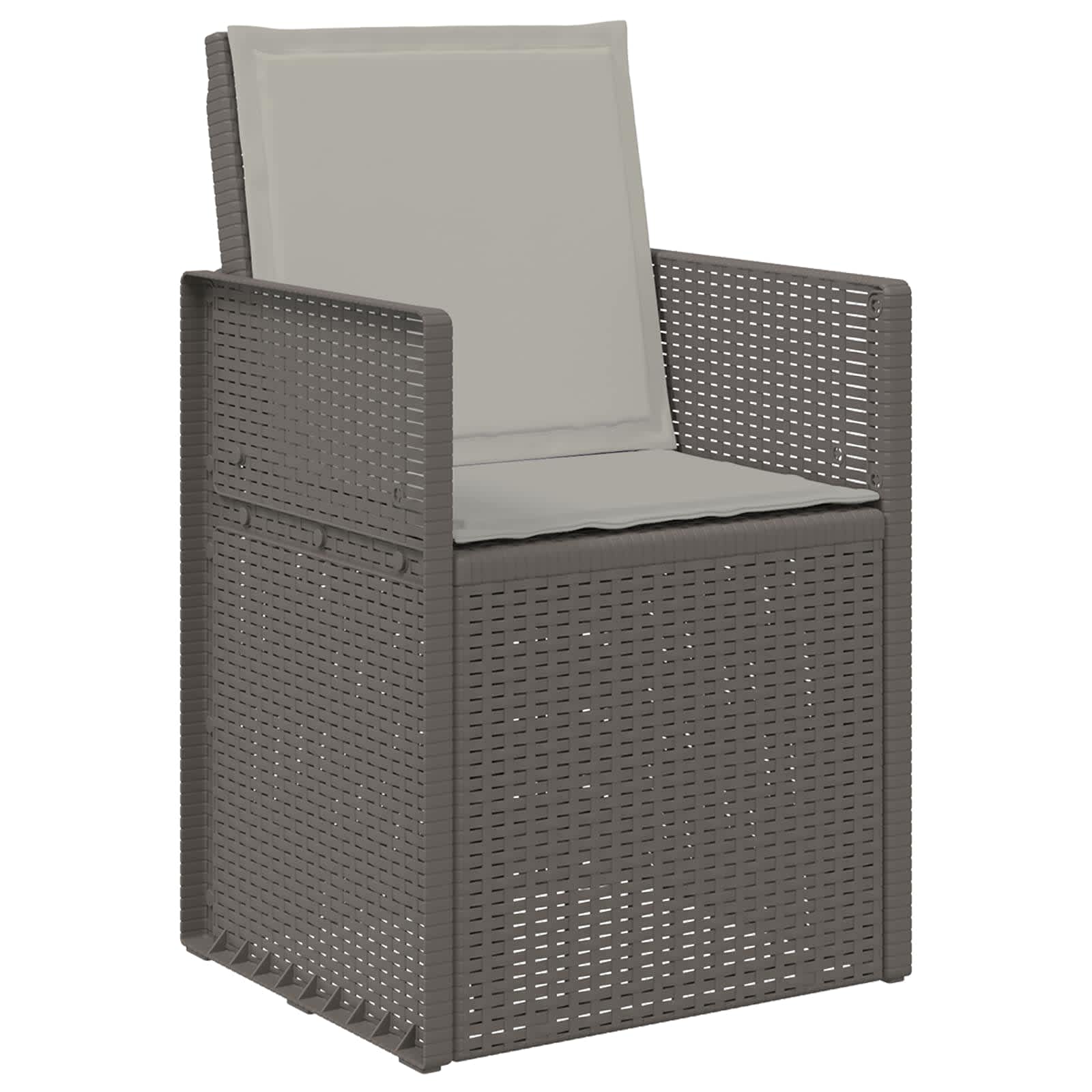 Ensemble de salle à manger pour jardin 7 pcs Gris clair PP - XIOS