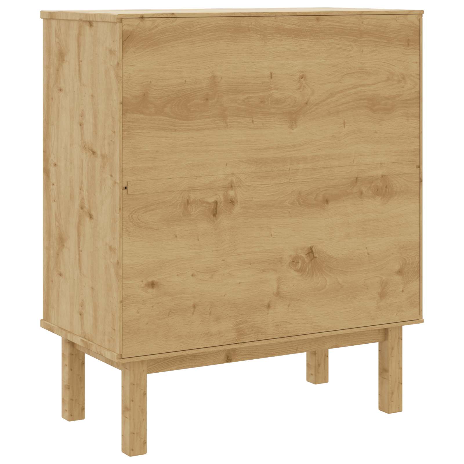 Commode OTTA Noir 76,5 x 39,5 x 90 cm Bois de pin massif - XIOS