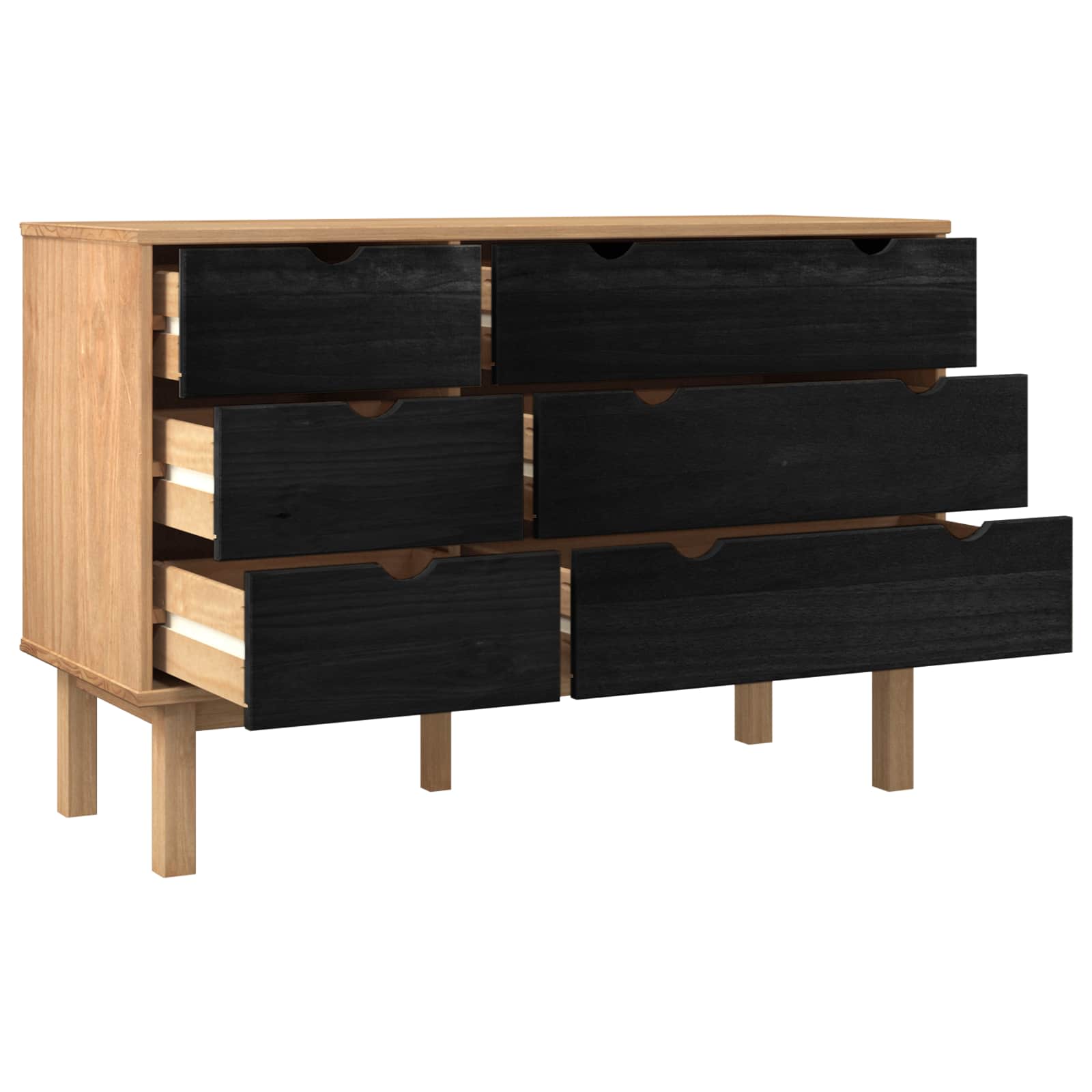 Armoire à tiroirs avec tiroir OTTA Noir 111 x 43 x 73,5 cm - XIOS