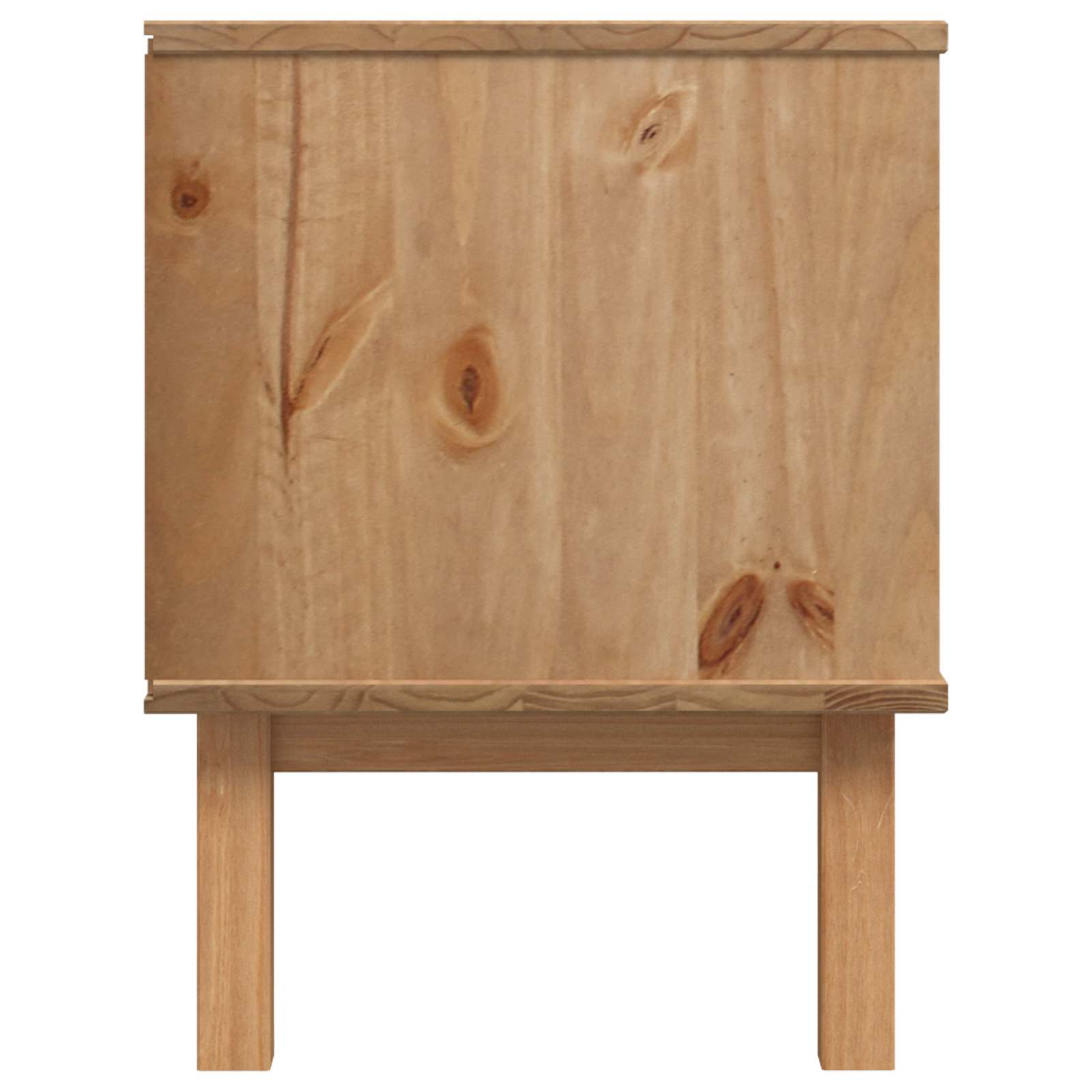 Meuble TV OTTA 113,5 x 43 x 57 cm Noir Bois de pin massif - XIOS