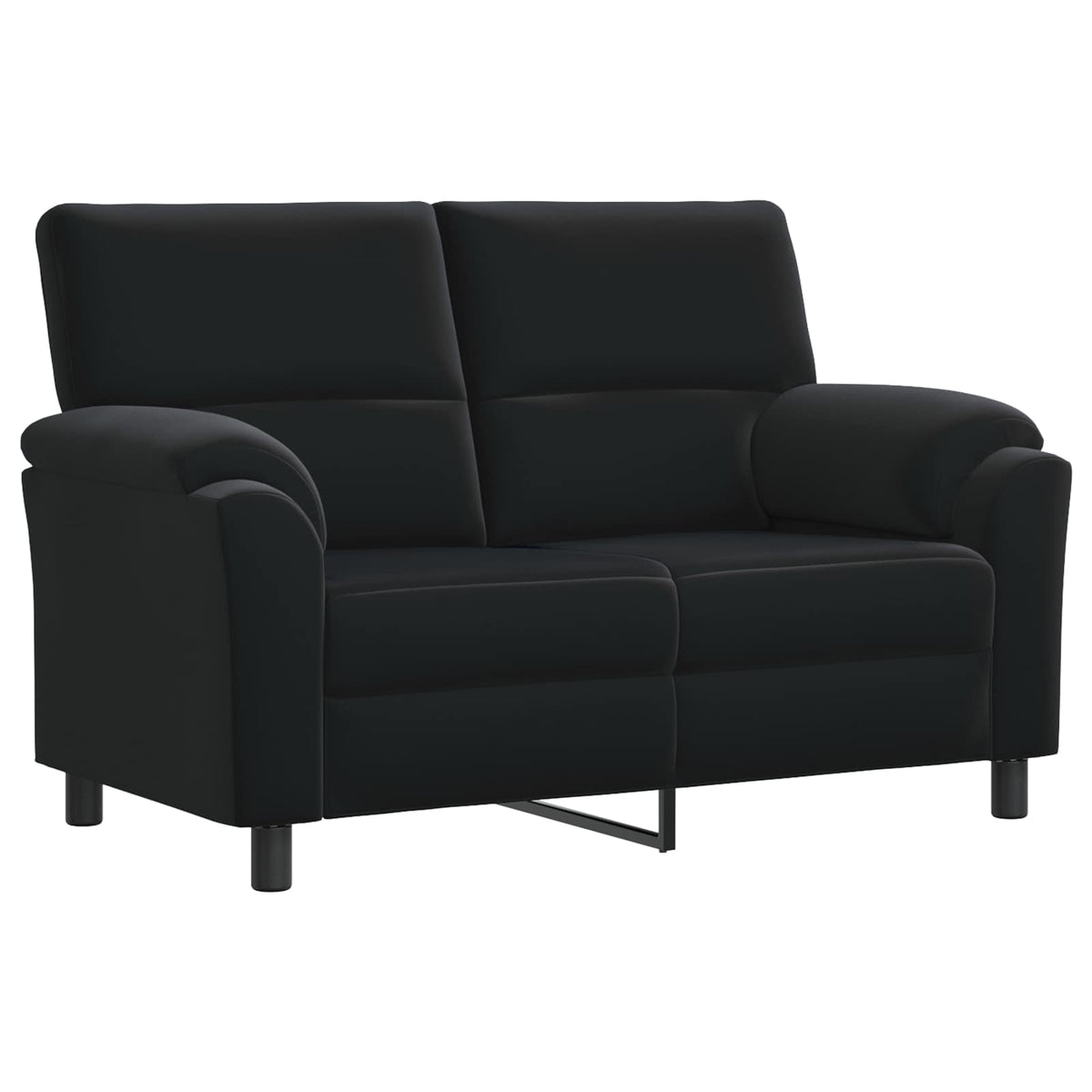 Ensemble de Canapés 2 pcs Noir Velours