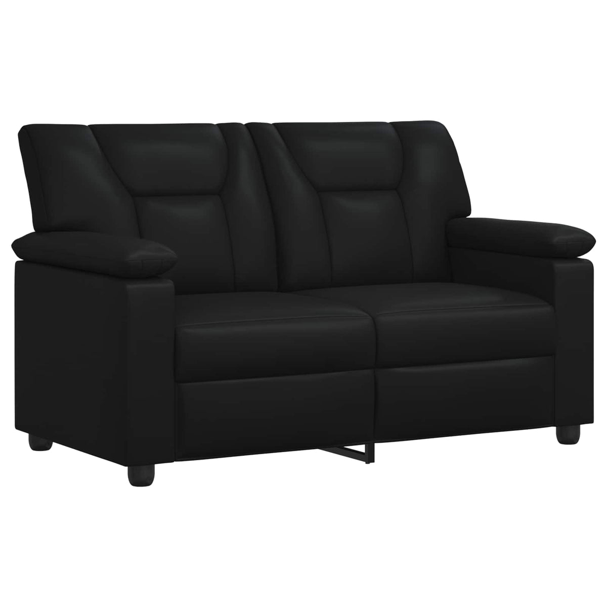 Ensemble de Canapés 2 pcs Noir Simili cuir