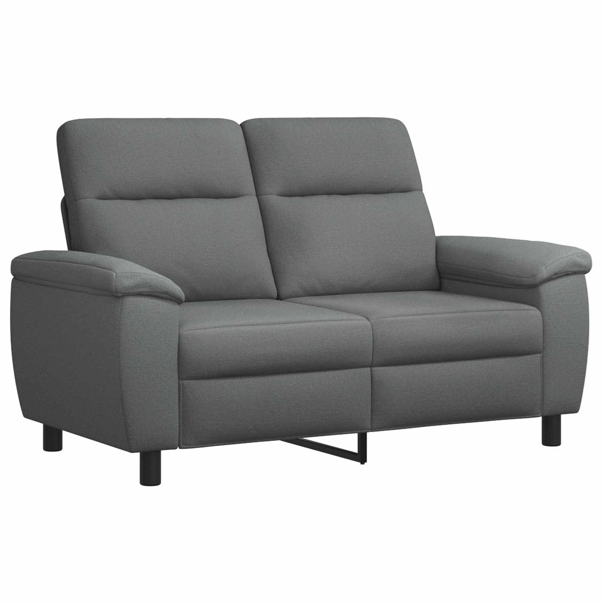 Ensemble de Canapés 2 pcs Gris foncé Tissu