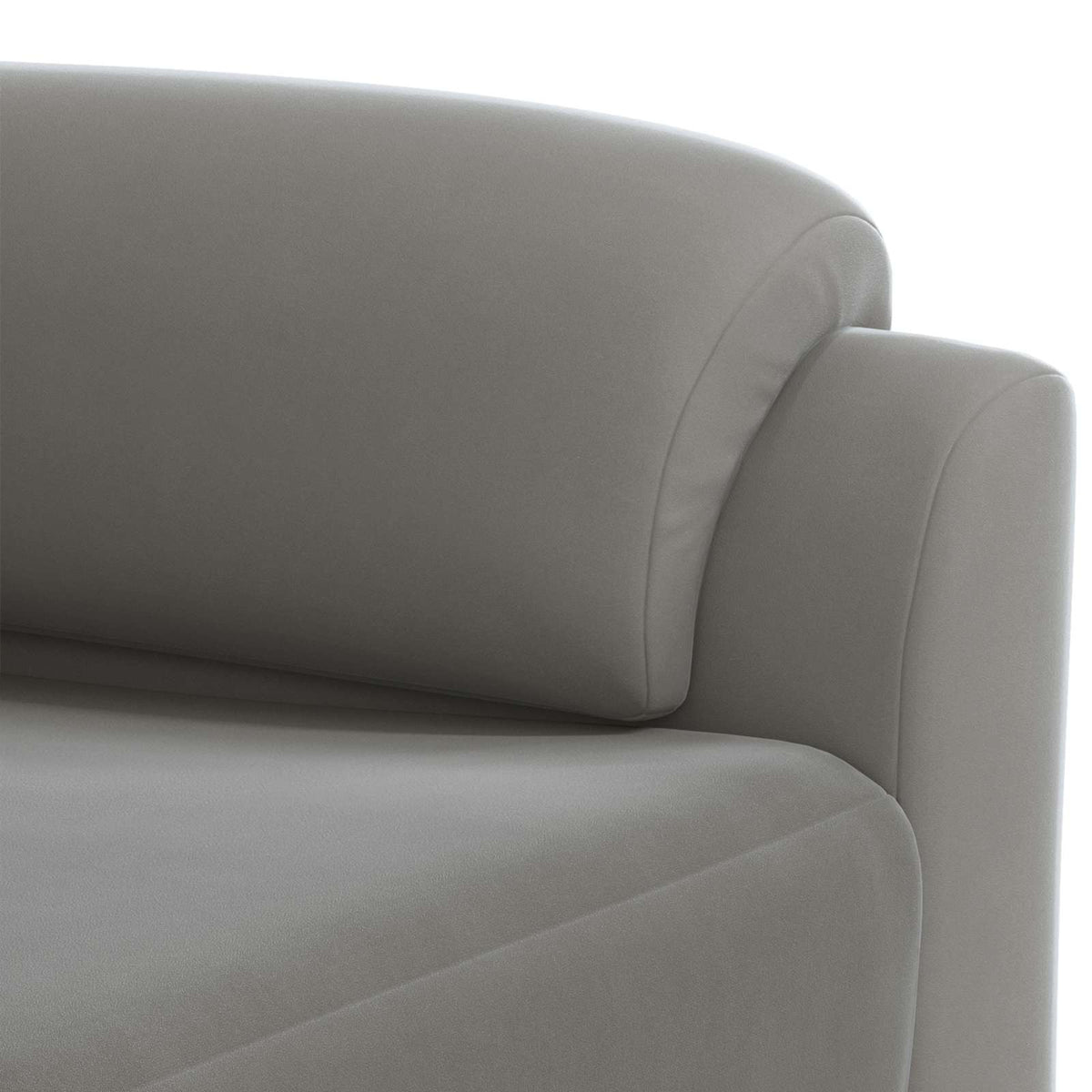 Canapé Gris clair 214 x 85 x 93 cm Velours