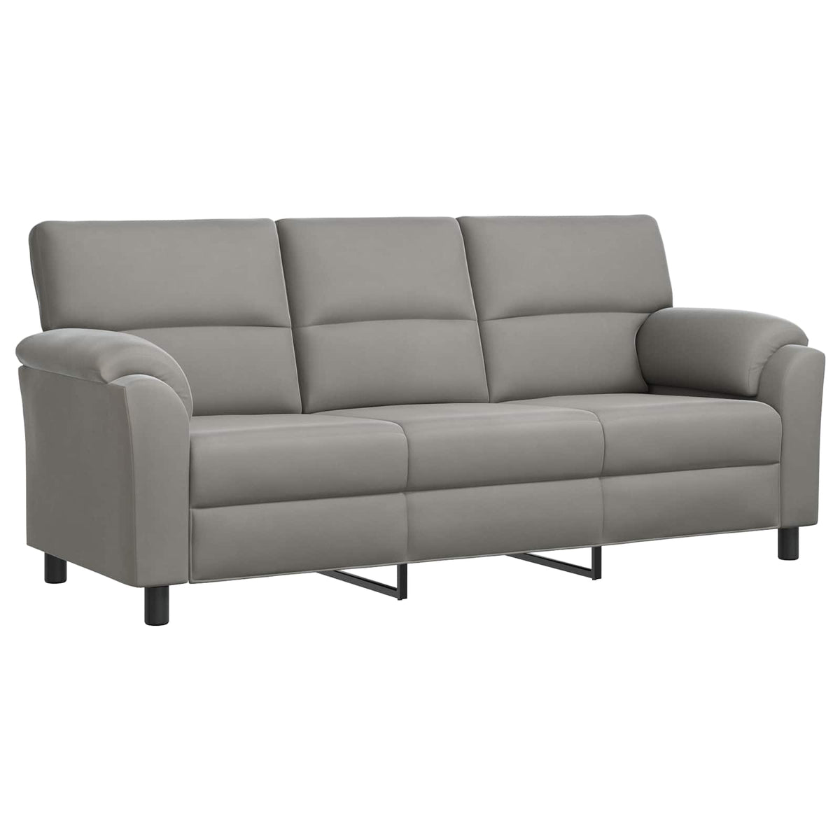 Canapé Gris clair 214 x 85 x 93 cm Velours