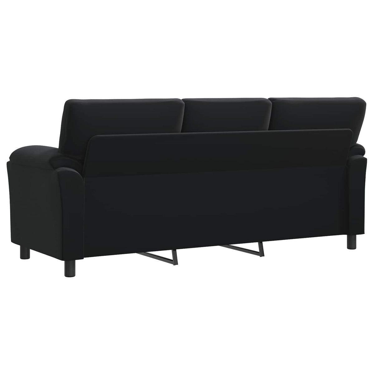 Canapé Noir 214 x 85 x 93 cm Velours