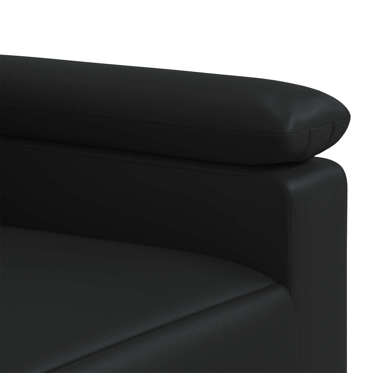 Canapé Noir 191 x 85 x 93 cm Simili cuir