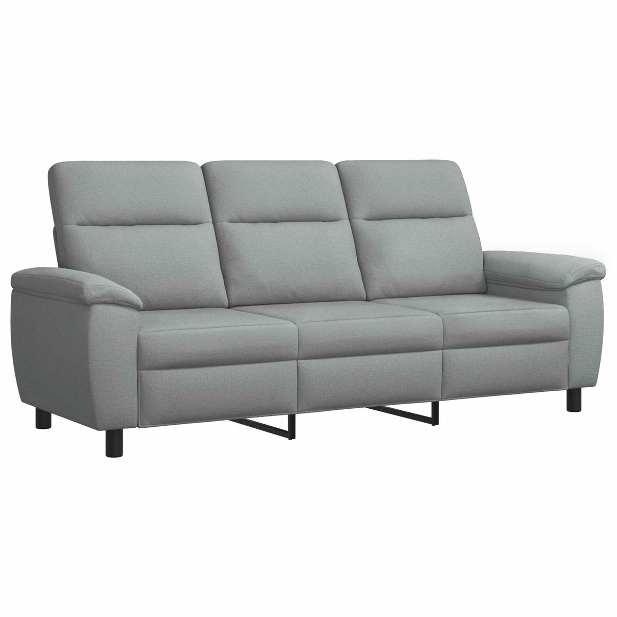 Canapé Gris clair 214 x 90 x 95 cm Tissu